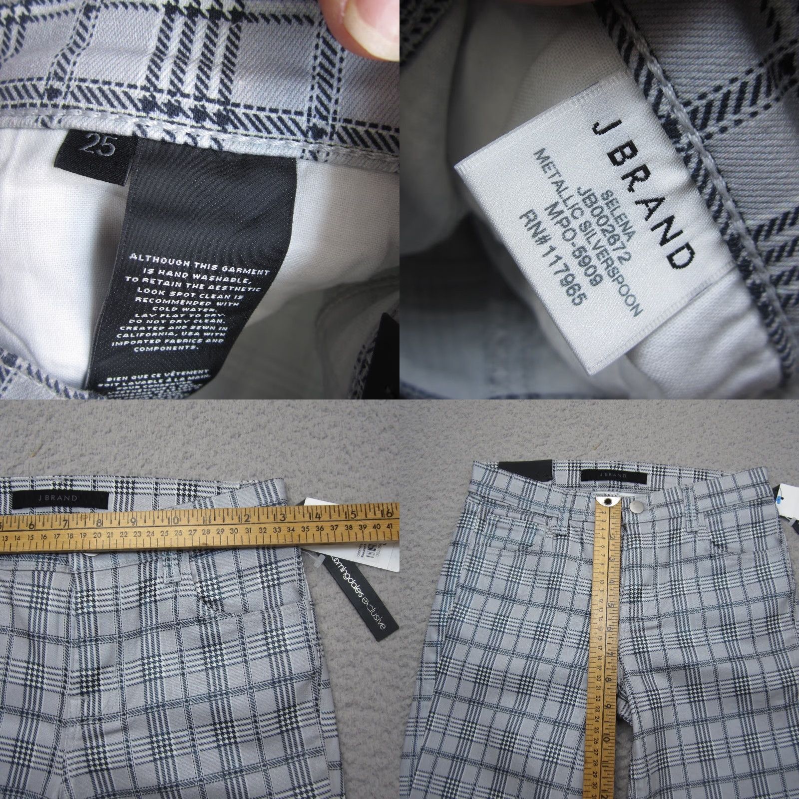 J Brand J Brand Pants Womens 25 Gray Selena Crop Boot Mid Rise Silverspoon 26x26 Size 42" / US 20 - 8 Thumbnail