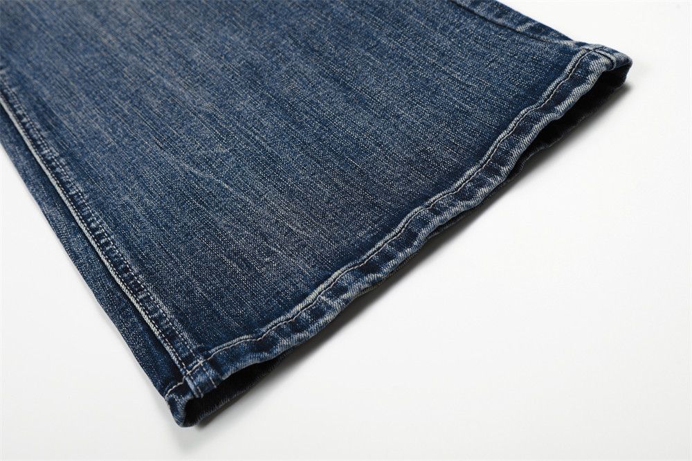 Jean Men's Retro Washed Distressed Punk Cleanfit Loose Jeans Size US 32 / EU 48 - 6 Thumbnail