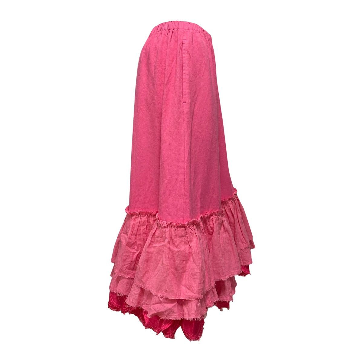 Tricot Comme des Garcons TRICOT COMME DES GARÇONS Ruffle Hem Flared Midi Skirt Size 27" / US 4 / IT 40 - 3 Thumbnail