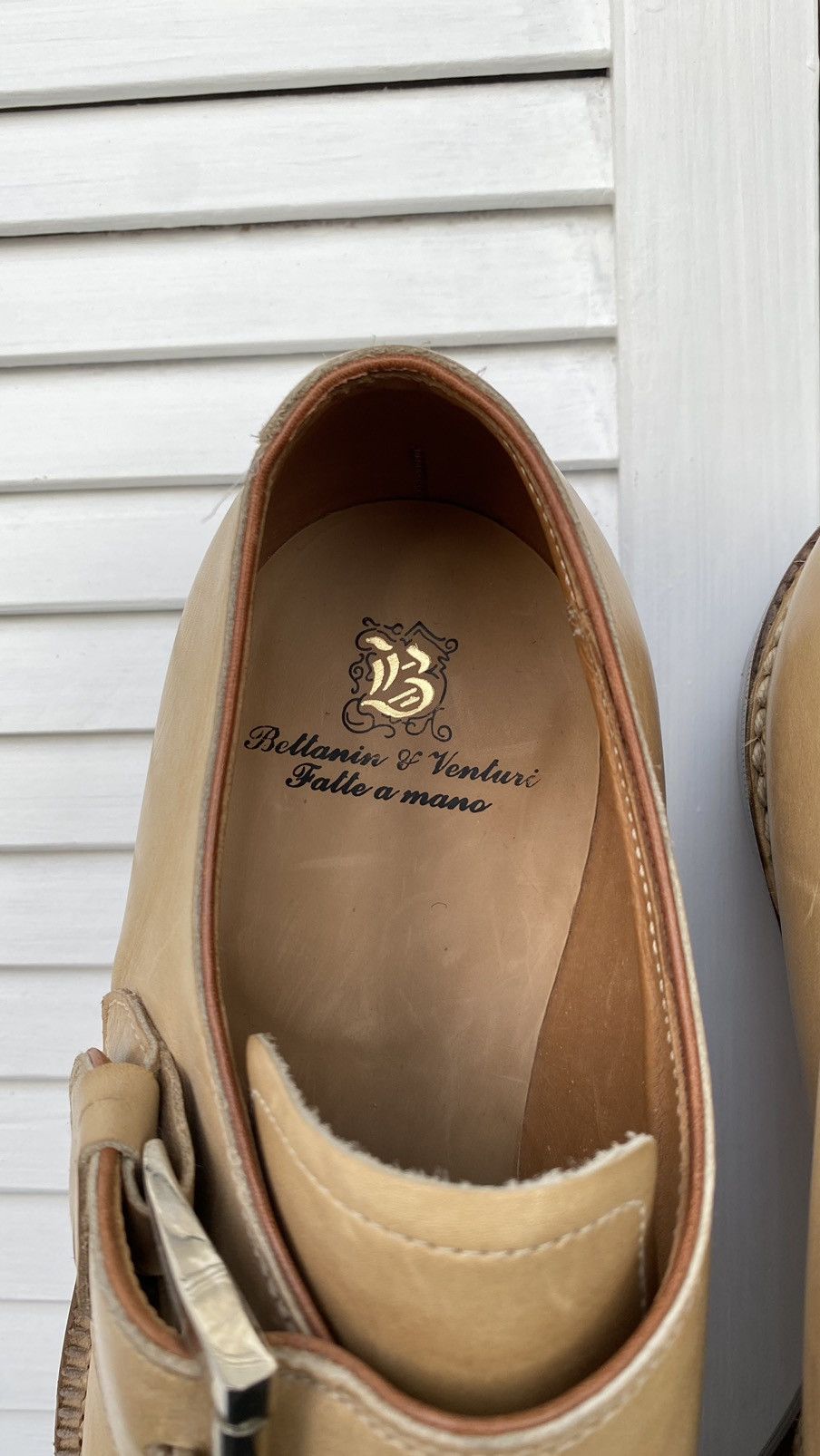 Bettanin & Venturi Bettanin & Venturi Monkstrap Leather Shoes Norvegese Welted Size US 10 / EU 43 - 16 Thumbnail