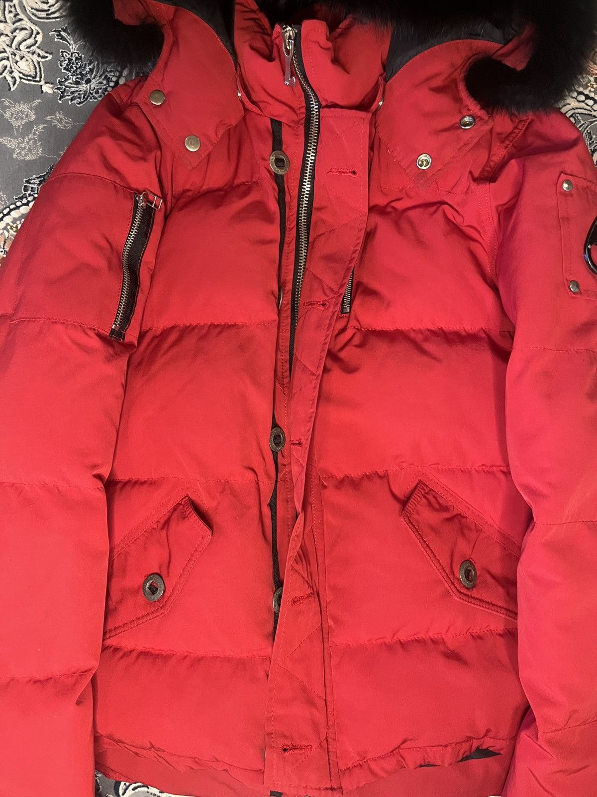 Moose Knuckles Red women’s Moose knuckles puffer jacket with fur hood Size L / US 10 / IT 46 - 5 Thumbnail
