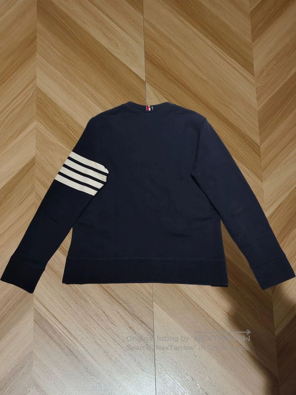 Thom Browne thom browne navy sweatshirt with stripes. Size US M / EU 48-50 / 2 - 2 Thumbnail