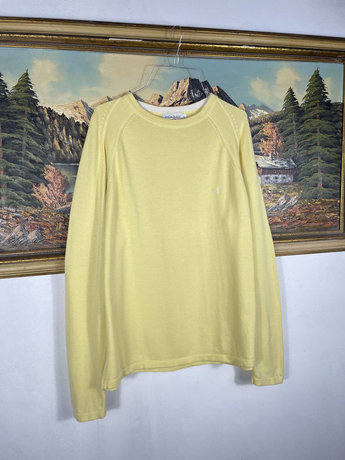 Vintage × Yves Saint Laurent Vintage y2k 00s YSL Yves Saint Laurent Zip Sweater Old Money Size US XL / EU 56 / 4 - 2 Thumbnail