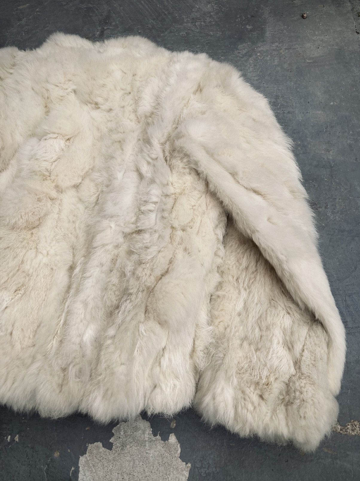 Vintage Vintage 80s Rabbit Fur Bomber Jacket Size M / US 6-8 / IT 42-44 - 10 Thumbnail