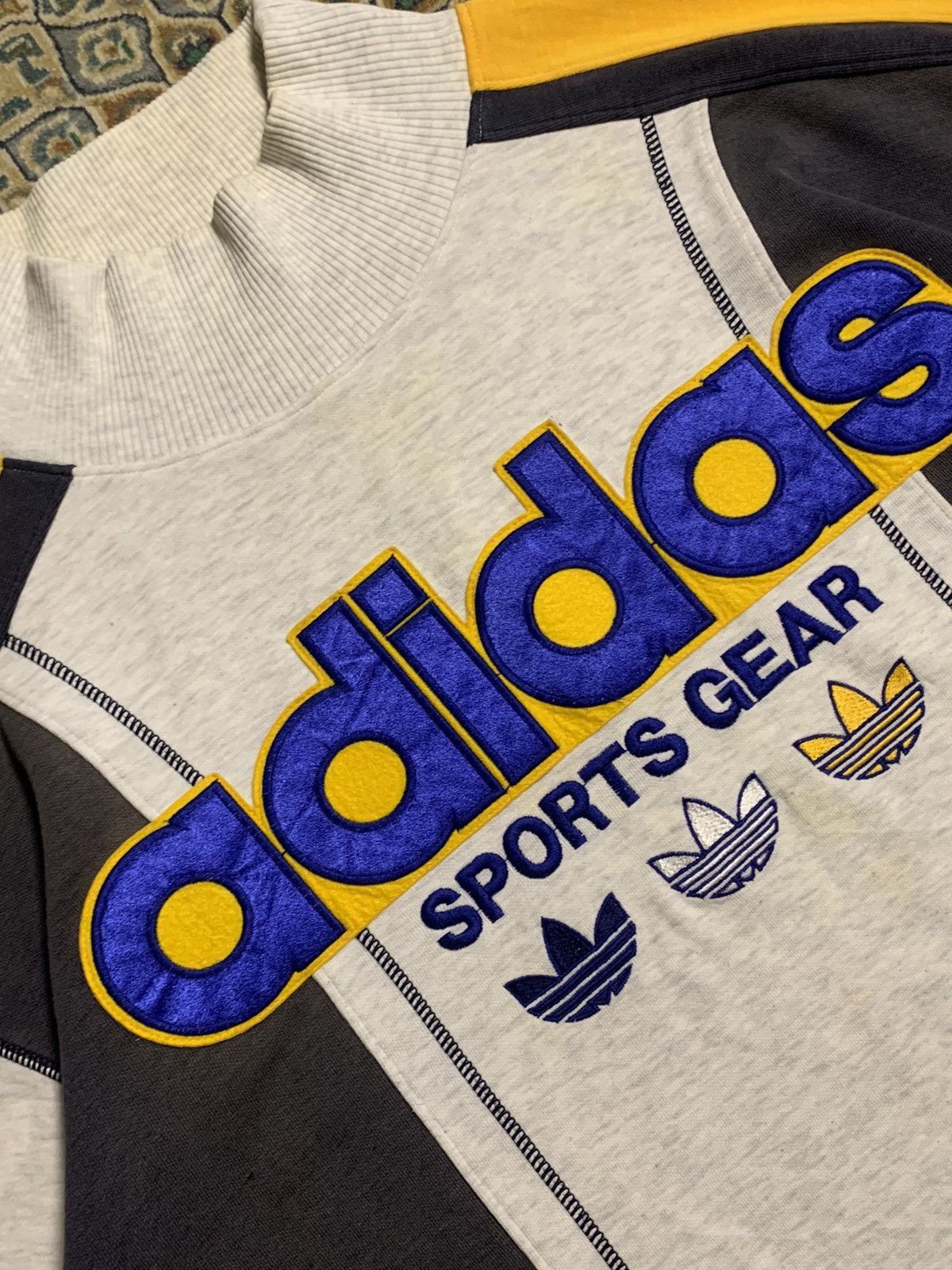Adidas Rare Design Vintage Adidas Trefoil Size US L / EU 52-54 / 3 - 5 Thumbnail