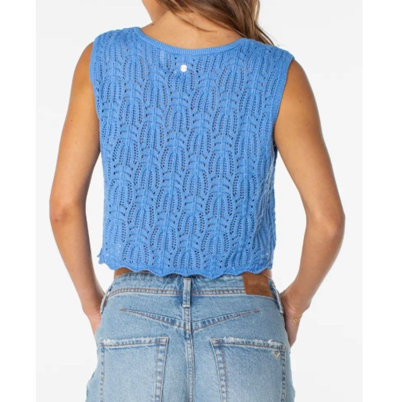 Other NWT Roxy Beach Bound Crochet Crop Sweater Vest Womens Medium Size M / US 6-8 / IT 42-44 - 2 Thumbnail