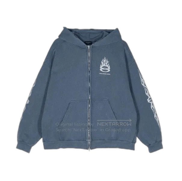 Balenciaga Balenciaga Blue Flame Zip. Size US L / EU 52-54 / 3 - 1 Thumbnail