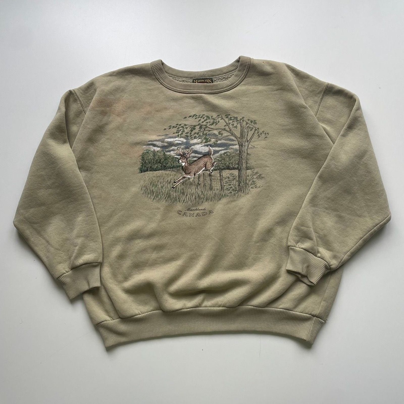 Vintage Vintage Wildlife Deer Animal Nature Art Graphic Crewneck XL Size US M / EU 48-50 / 2 - 1 Thumbnail