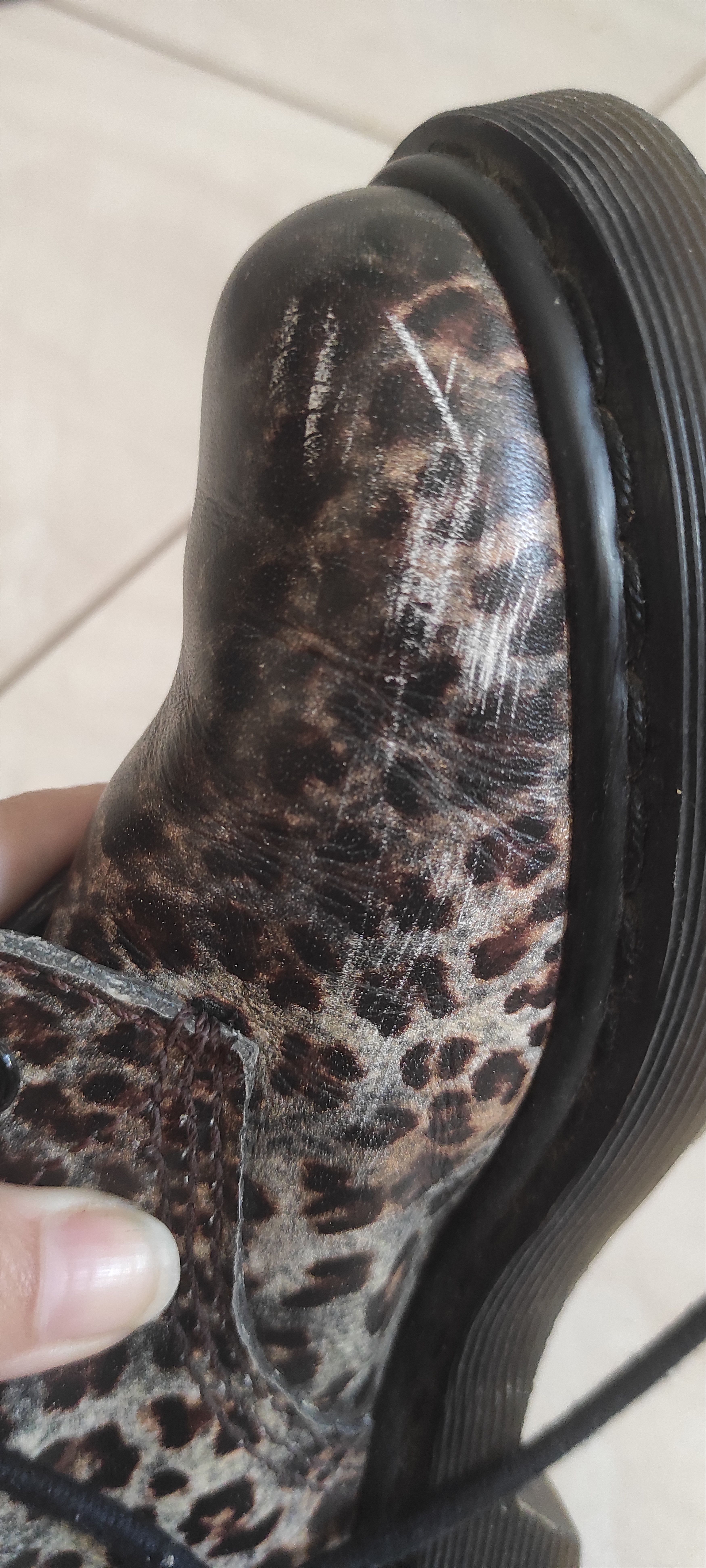 Dr. Martens Vintage Dr. Martens 14610 Leopard Print 10-Eye Boots Size US 7 / IT 37 - 10 Thumbnail