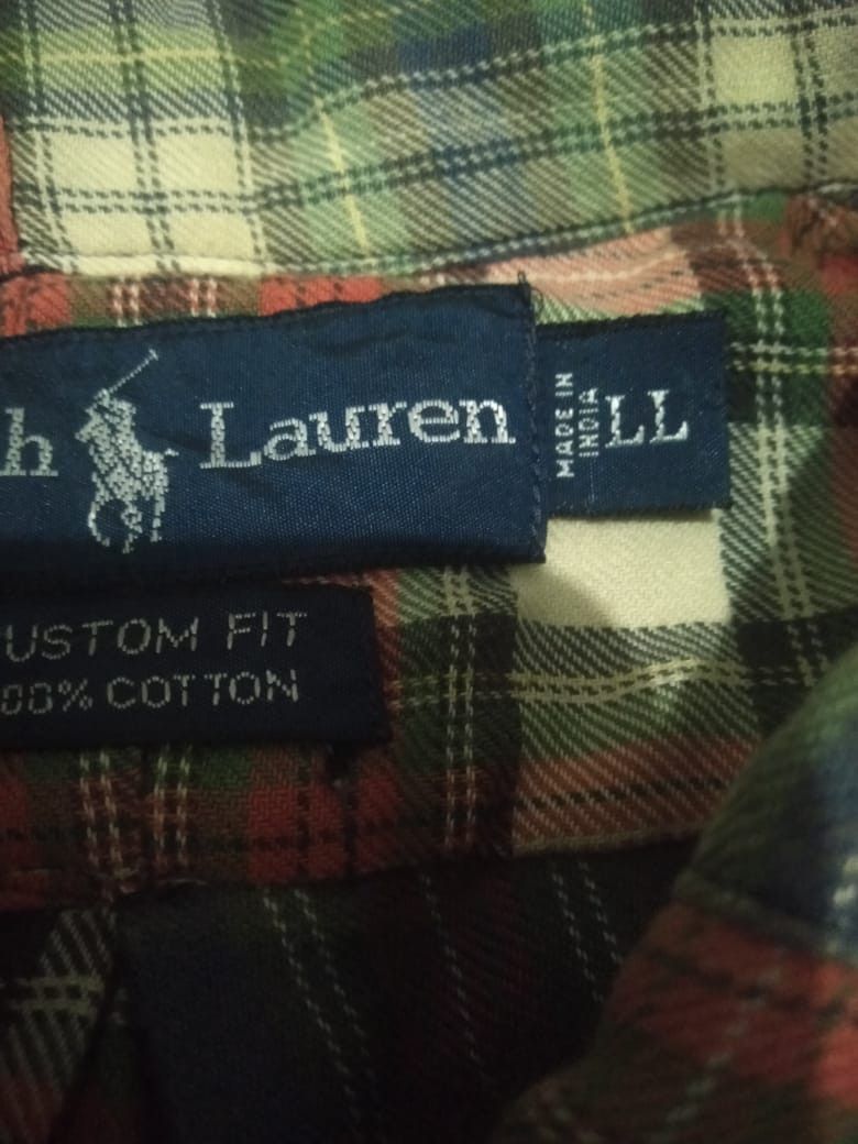 Polo Ralph Lauren × Ralph Lauren × Vintage Ralph Lauren Patchwork Plaid Flannel Shirt Size US L / EU 52-54 / 3 - 12 Thumbnail