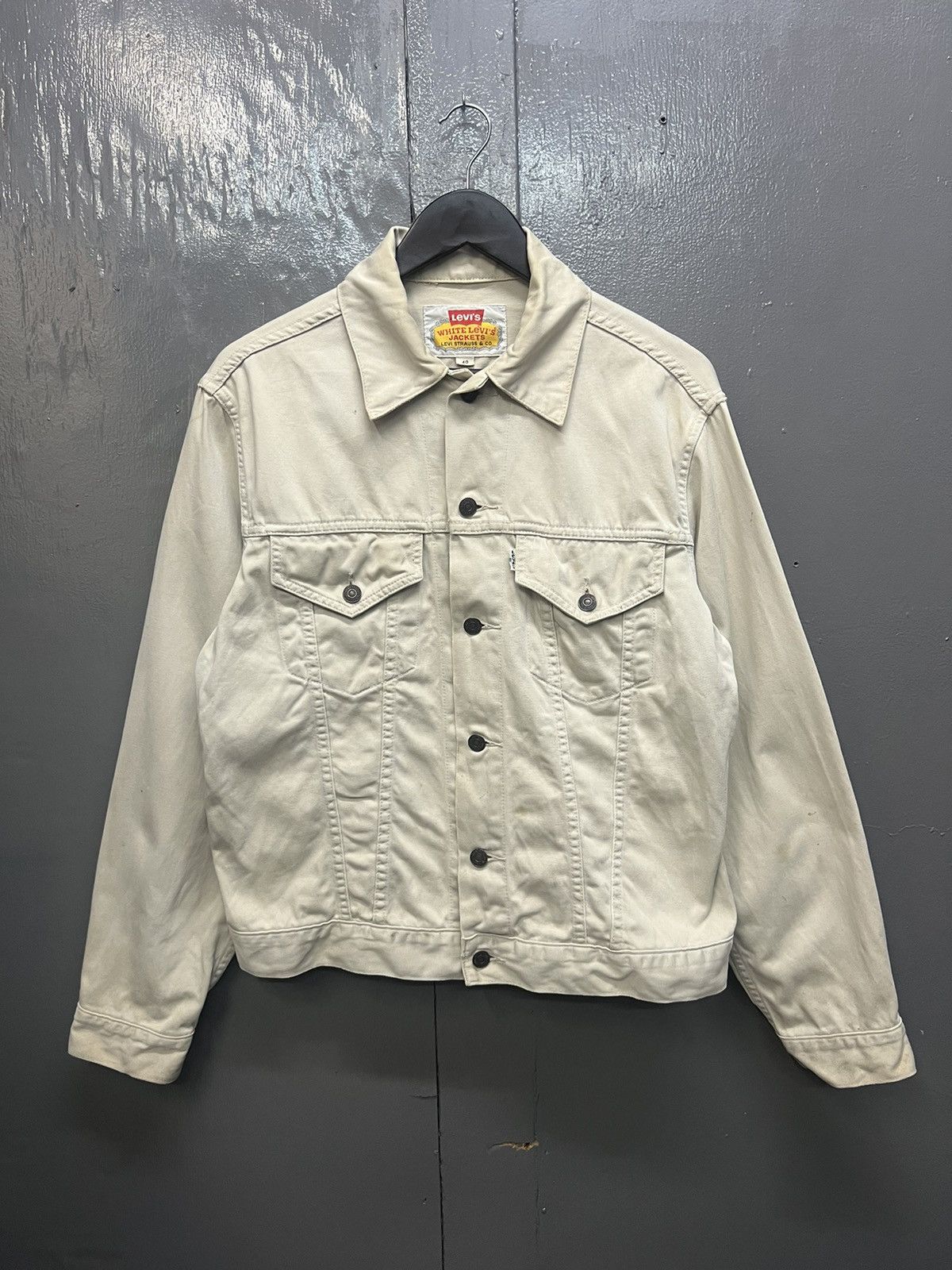 Levi's White Levi's Jackets Trucker Size US M / EU 48-50 / 2 - 1 Thumbnail