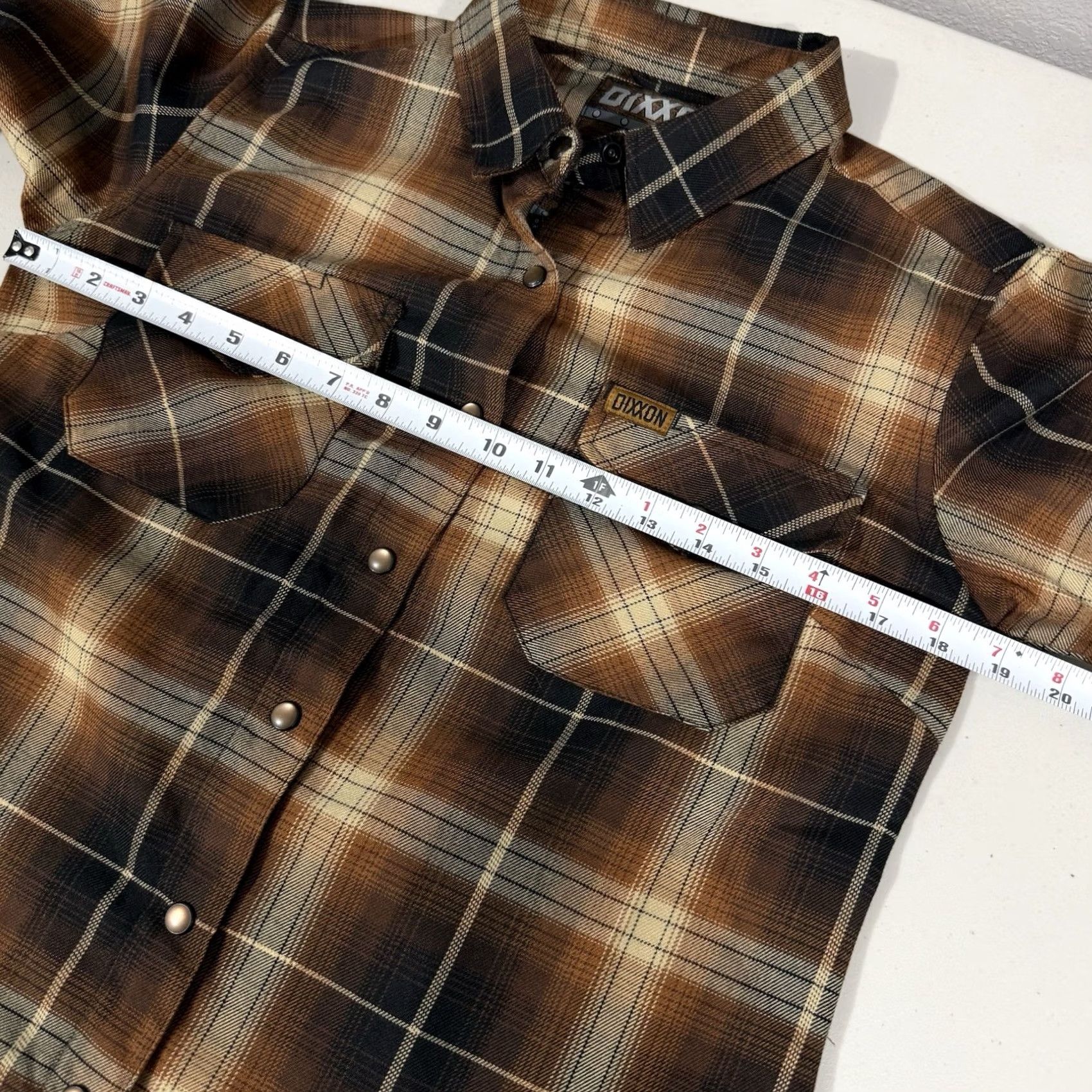 Vintage Dixxon Shirt Womens M Brown Black Plaid Button Snap The Barrel Flannel Casual Casual Shirt Womens M Brown Black Plaid Button Snap The Barrel Flannel Size M / US 6-8 / IT 42-44 - 2 Thumbnail