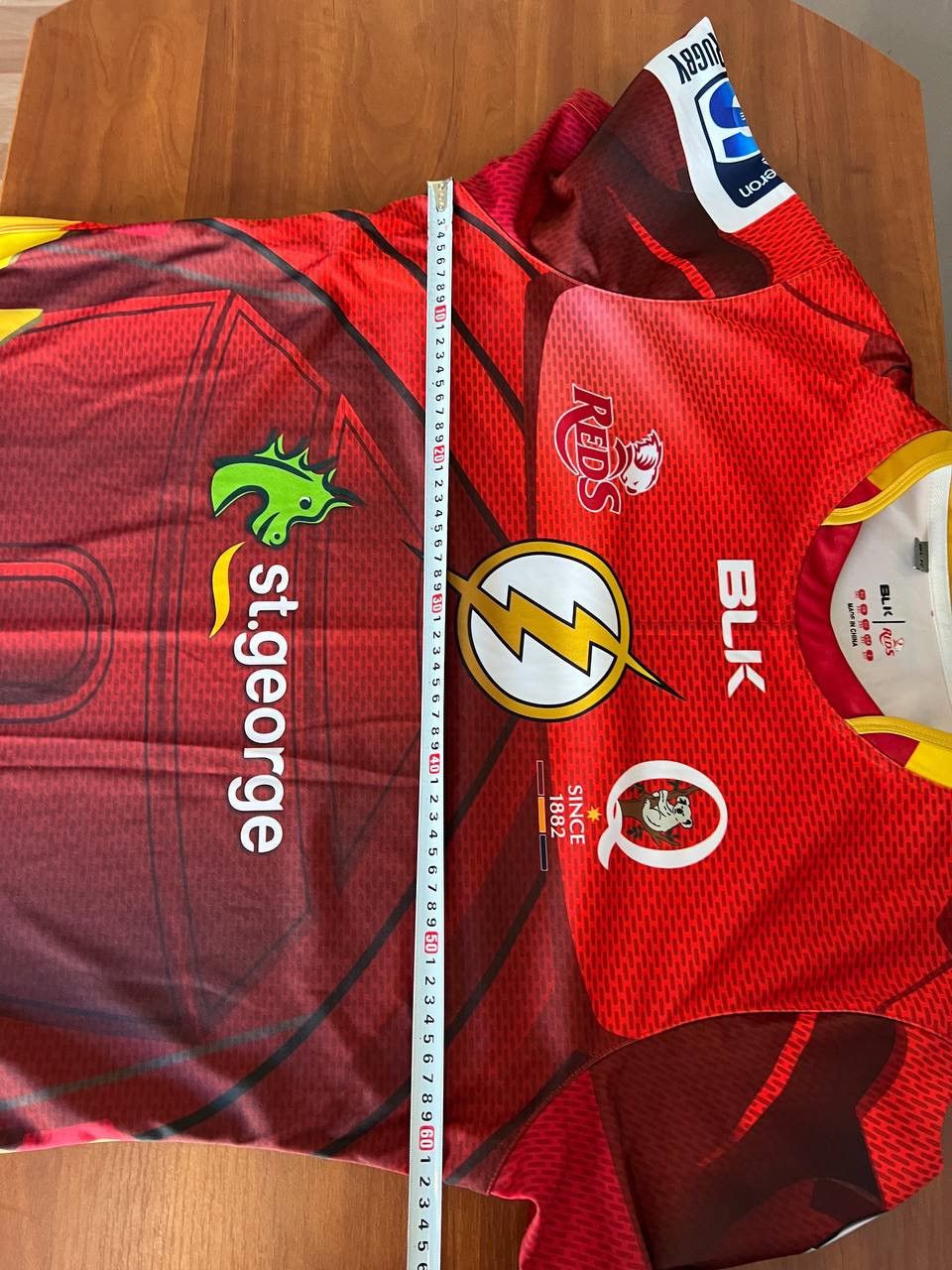 Sports Specialties 2015 QUEENSLAND REDS FLASH BLK RUGBY UNION JERSEY SHIRT 2XL Size US XXL / EU 58 / 5 - 14 Thumbnail