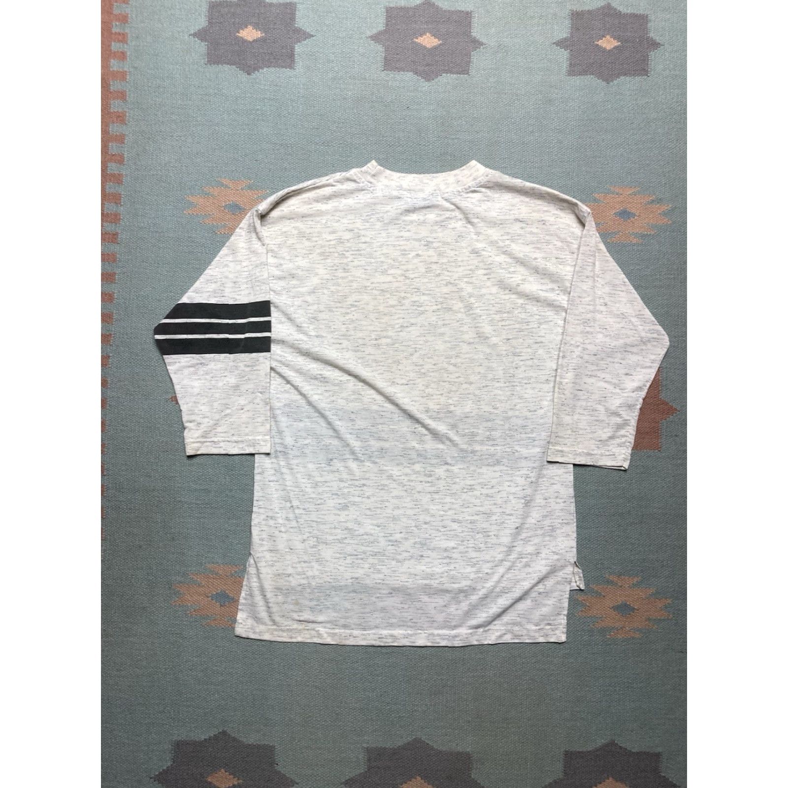 Vintage VINTAGE Nixit T-Shirt 3/4 Sleeve Surf Skate Tri Blend Single Stitch Medium Gray Mens M Size US M / EU 48-50 / 2 - 5 Thumbnail
