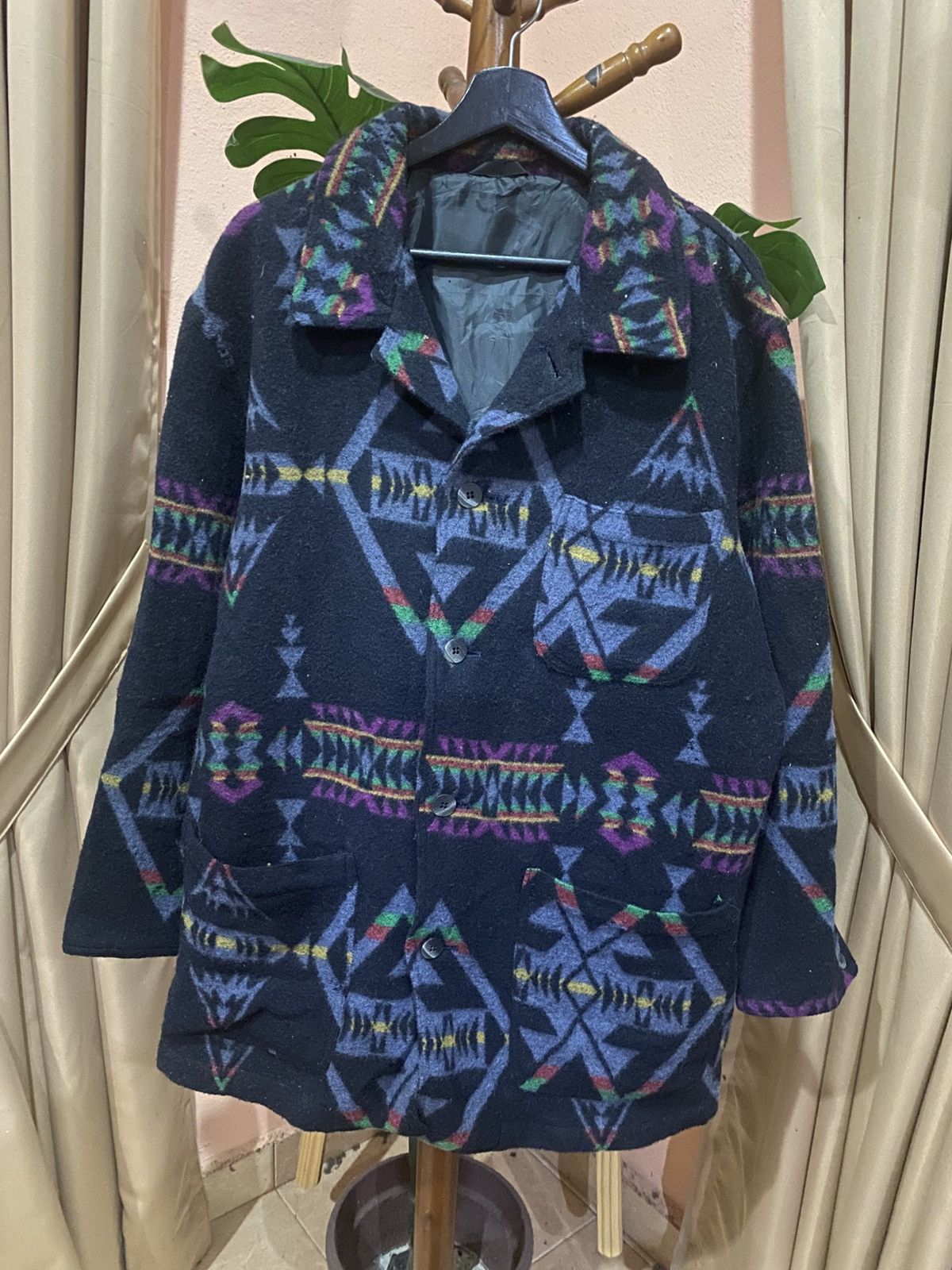 Vintage Vintage Southwestern Navajo-Inspired Pattern Tribal Jacket Size US M / EU 48-50 / 2 - 3 Thumbnail