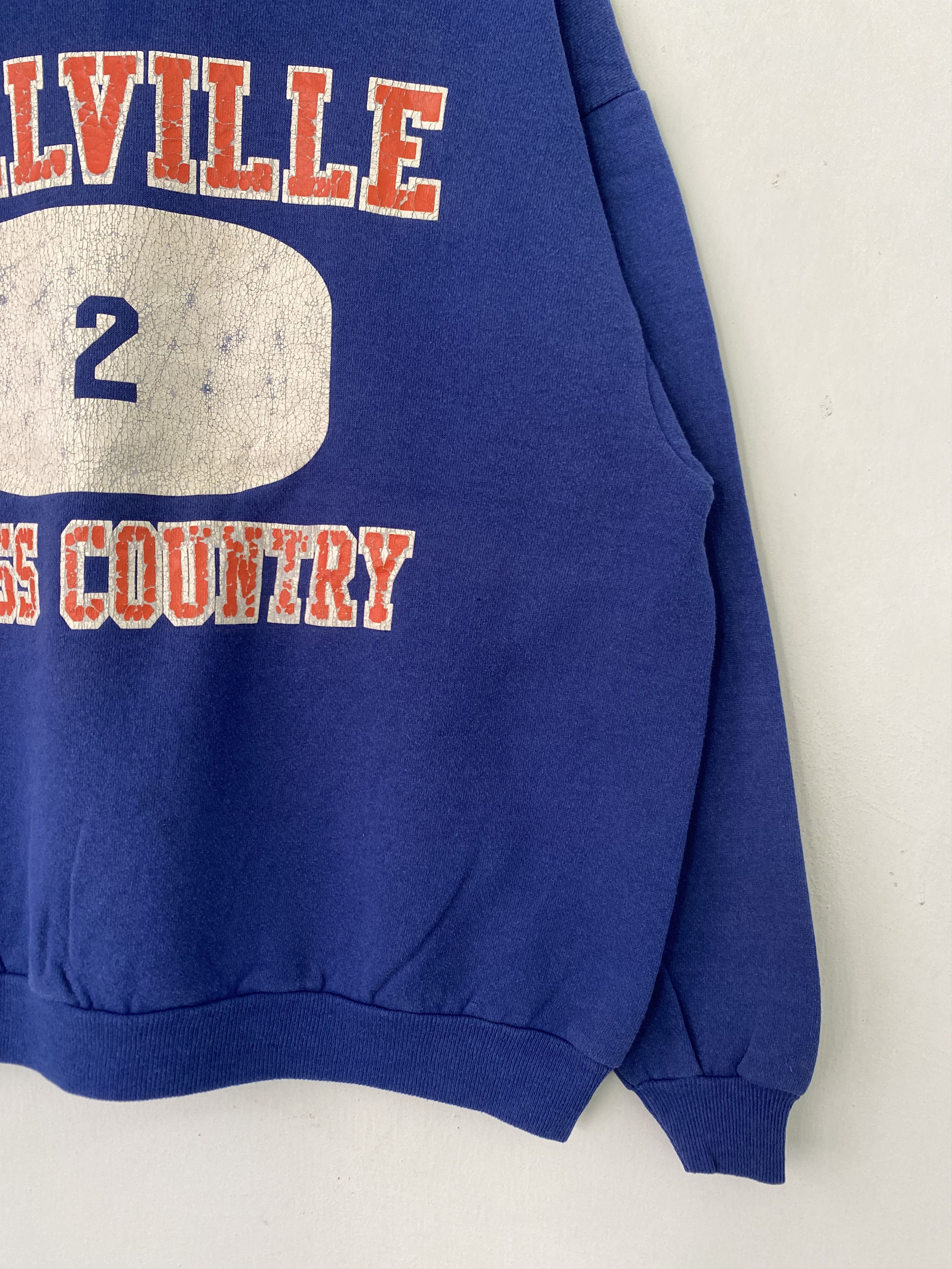 NBA × Vintage Vintage 90s Blue MillVille Cross Country Sweatshirt L Size Size US L / EU 52-54 / 3 - 7 Thumbnail
