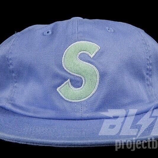 SS18 Supreme S Logo Felt 6-Panel Cap Hat LIGHT PURPLE 2018