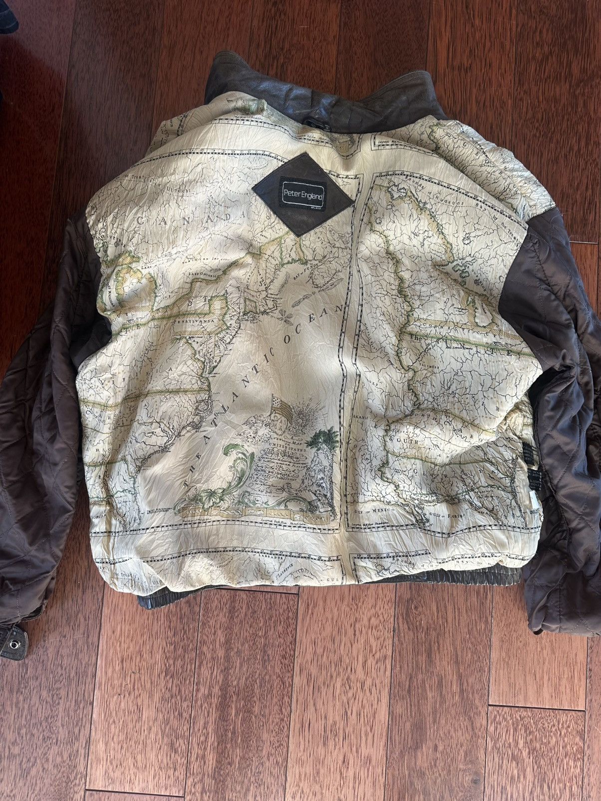 Vintage PETER ENGLAND VINTAGE LEATHER JACKET Size US XL / EU 56 / 4 - 4 Thumbnail