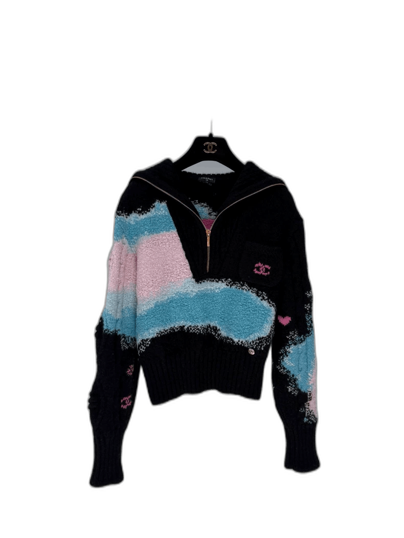 Chanel Chanel Color Block Knit Sweater 22N Size M / US 6-8 / IT 42-44 - 1 Thumbnail