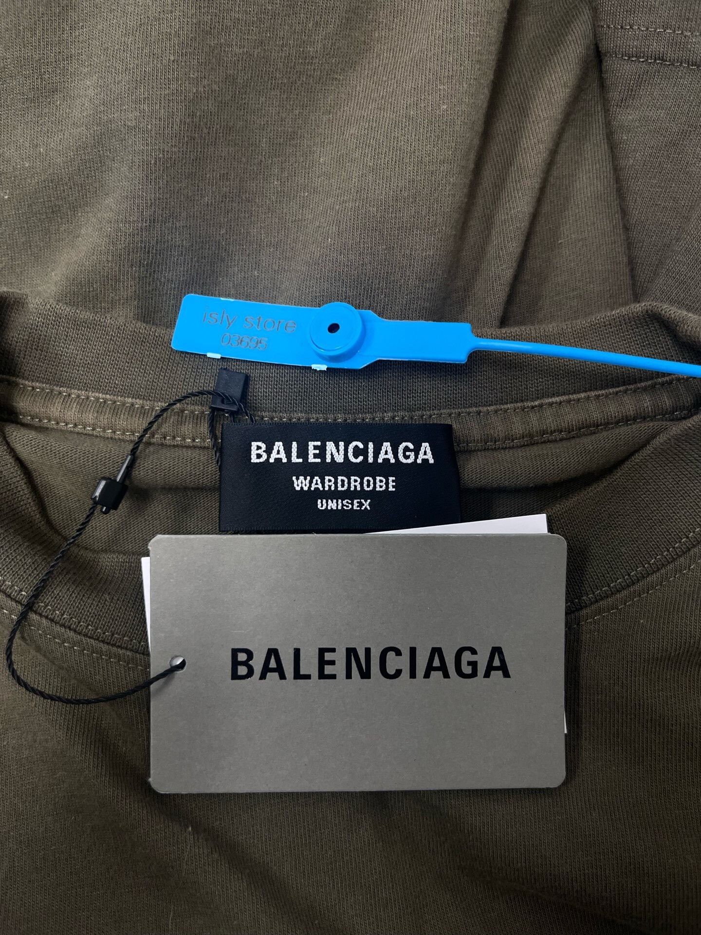 Balenciaga balenciaga logo crew neck t-shirt beige Size US L / EU 52-54 / 3 - 4 Thumbnail
