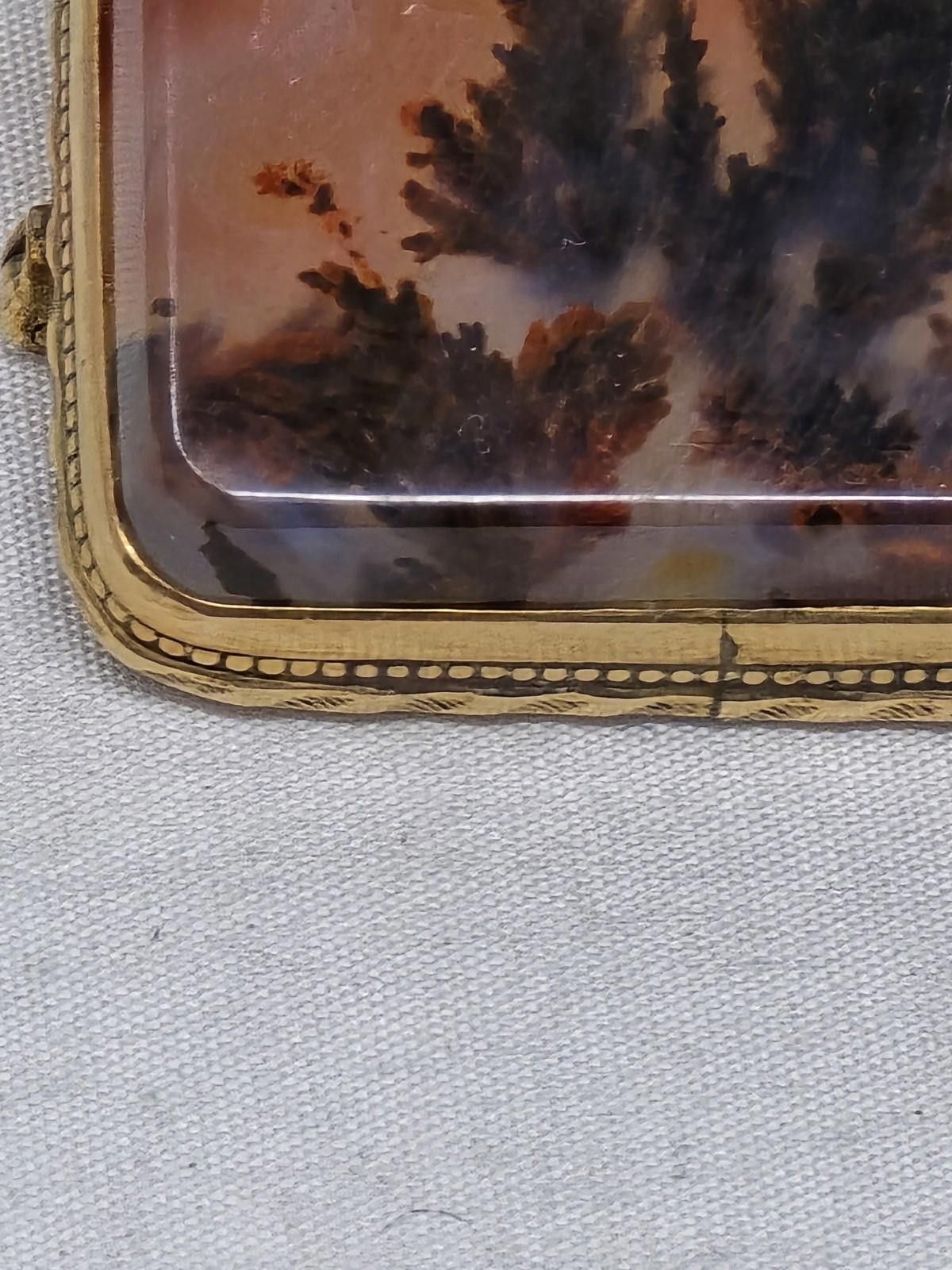 Gianni Valentino Vtg 10K Gold Scenic Dendritic Agate Brooch – Giovanni Apa Size ONE SIZE - 7 Thumbnail