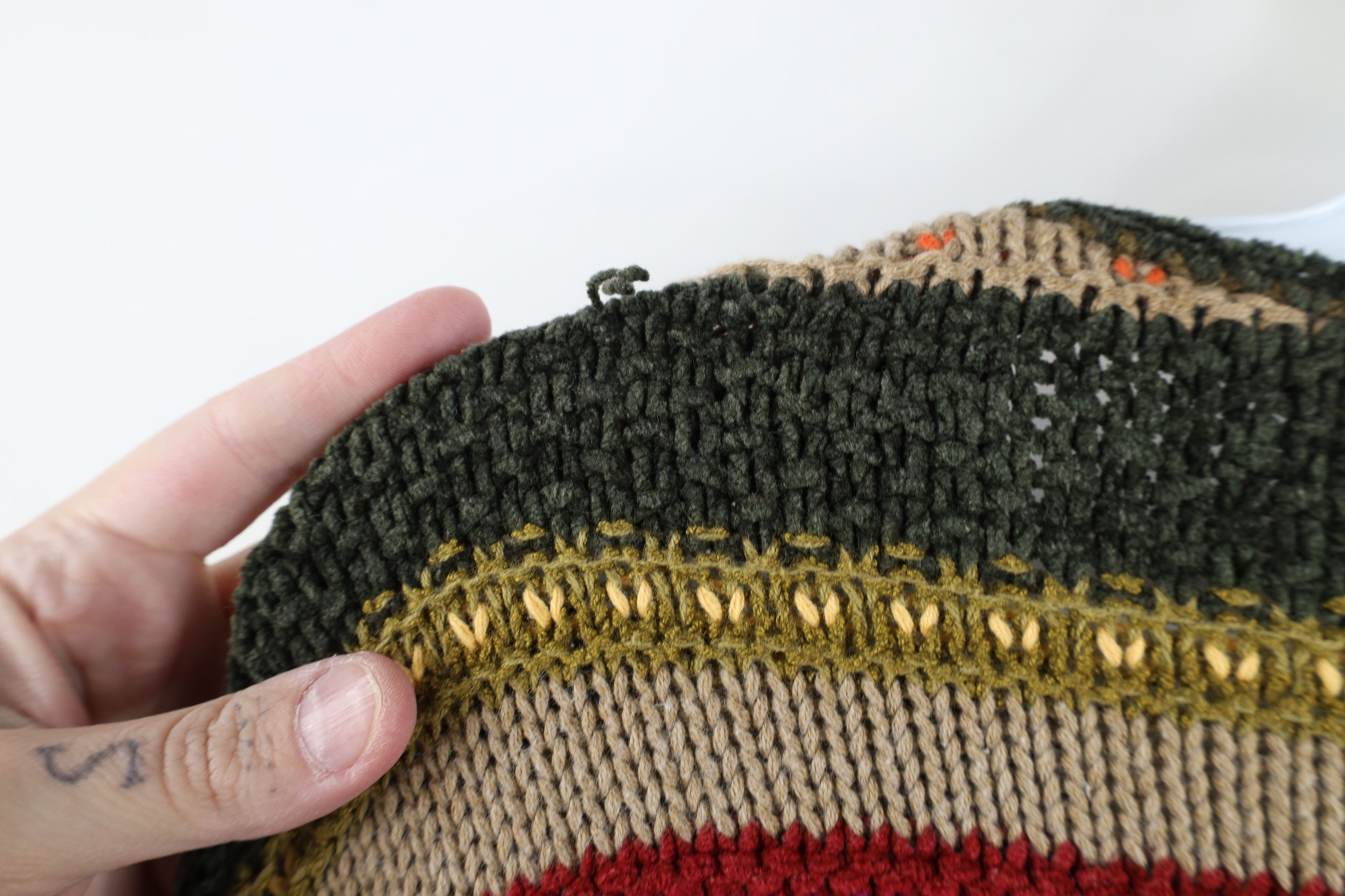Vintage Vintage 90s Streetwear Fair Isle Knit Cardigan Sweater Size S / US 4 / IT 40 - 10 Thumbnail
