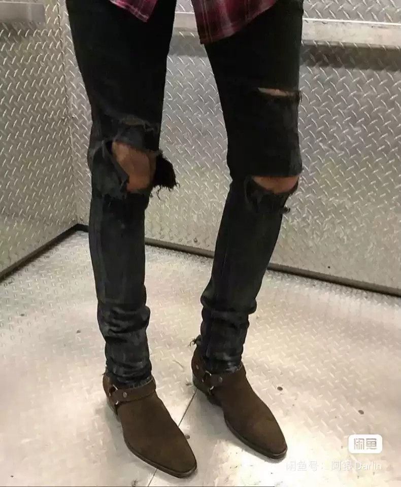 Saint Laurent Paris Saint Laurent Paris Saint Laurent Paris 14SS Oil Stained a Size US 30 / EU 46 - 6 Thumbnail
