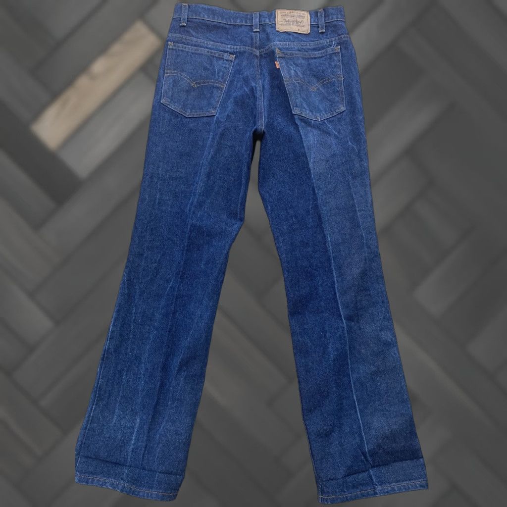 Vintage VINTAGE Levi’s 517 Jeans Orange Tab Made In USA 33 30 Measure 32 1/2 X 30 1/2” Denim Blue Mens Jeans 517 30.5 in Inseam Size US 31 - 1 Thumbnail