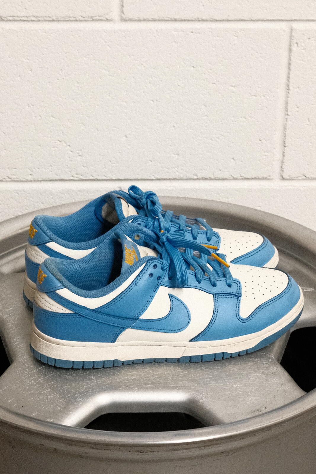 Nike Nike Dunk Low Retro White Blue Sneakers US 8 Size US 7.5 / IT 37.5 - 2 Thumbnail