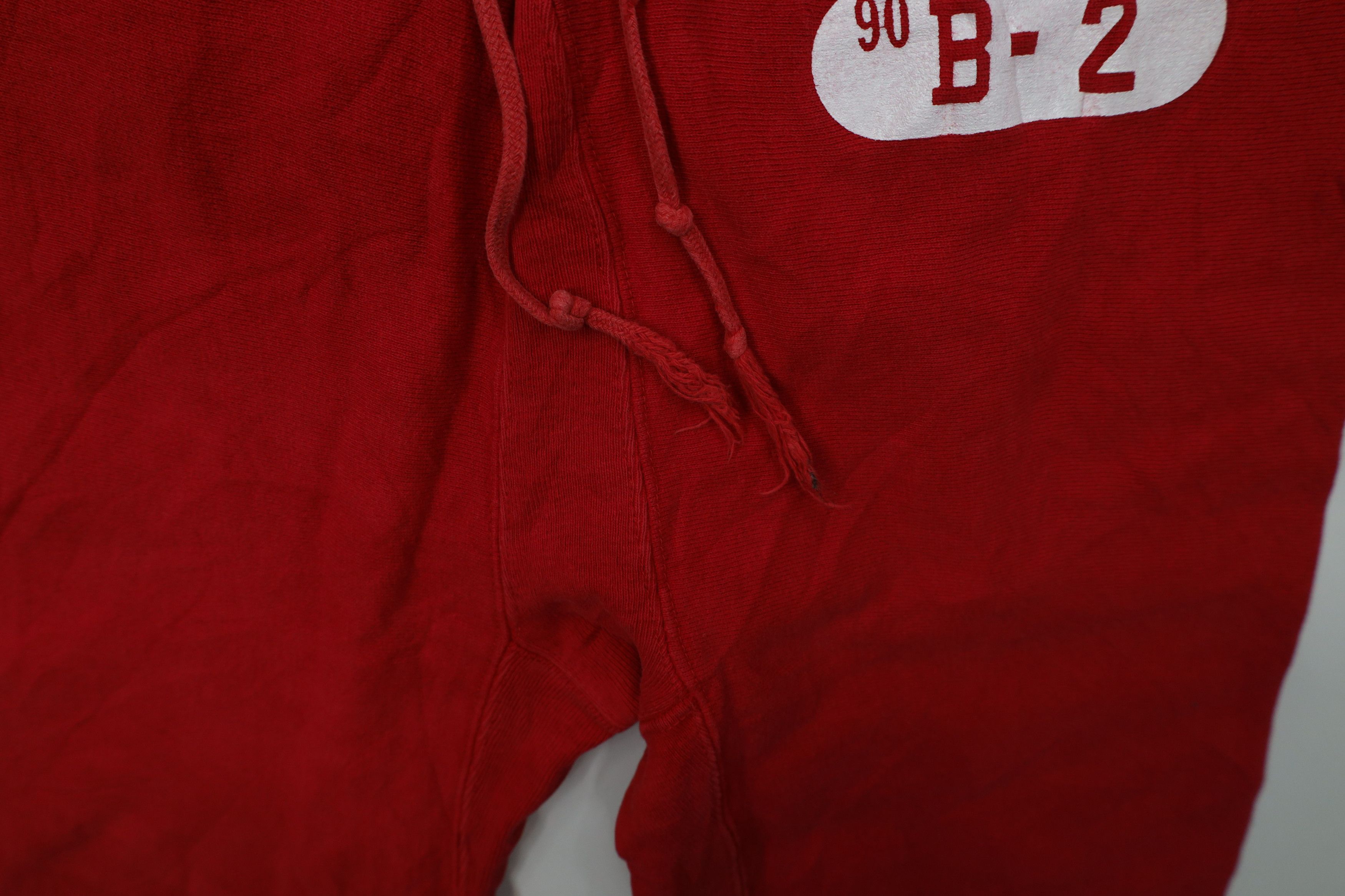 Champion Vintage 90s Champion Reverse Weave Gusset Sweatpants Red USA Size US 34 / EU 50 - 8 Thumbnail