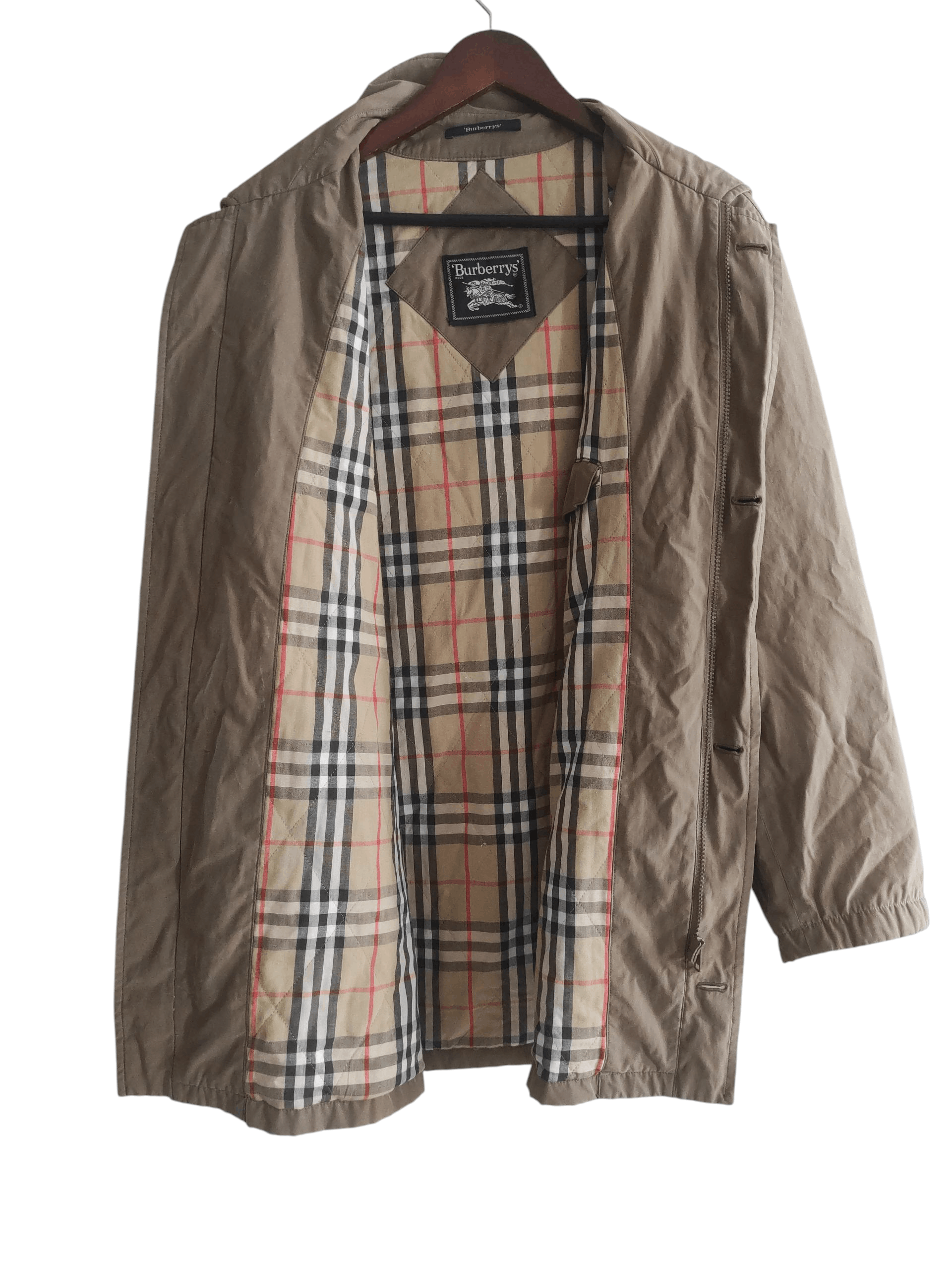 Burberry Burberry London Trench Coat Jacket Nova Check Lining Mens L Size US L / EU 52-54 / 3 - 2 Thumbnail