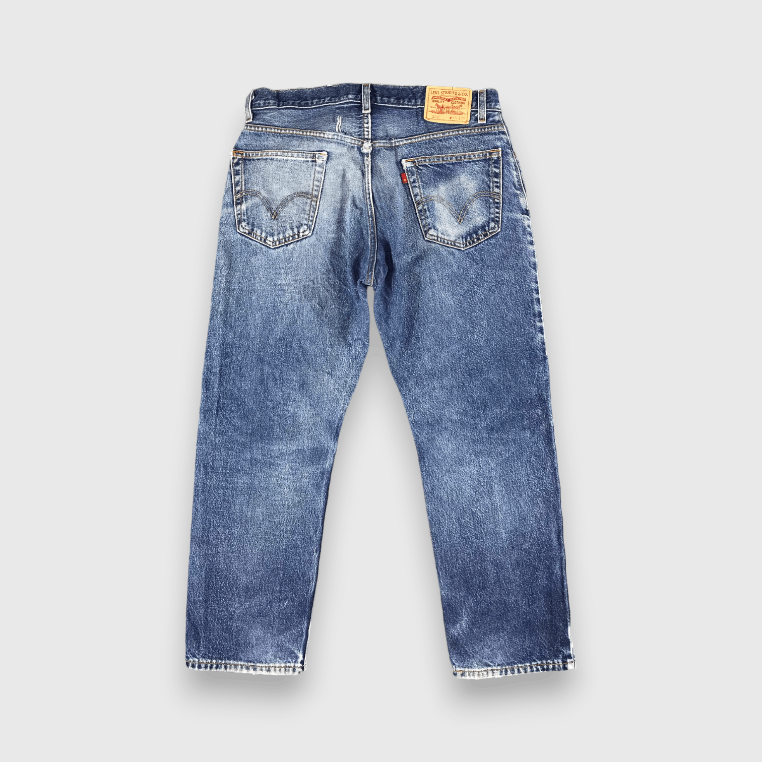 Levi's Vintage Blue Wash Levis 505 Jeans-J2356 Size US 35 - 2 Thumbnail
