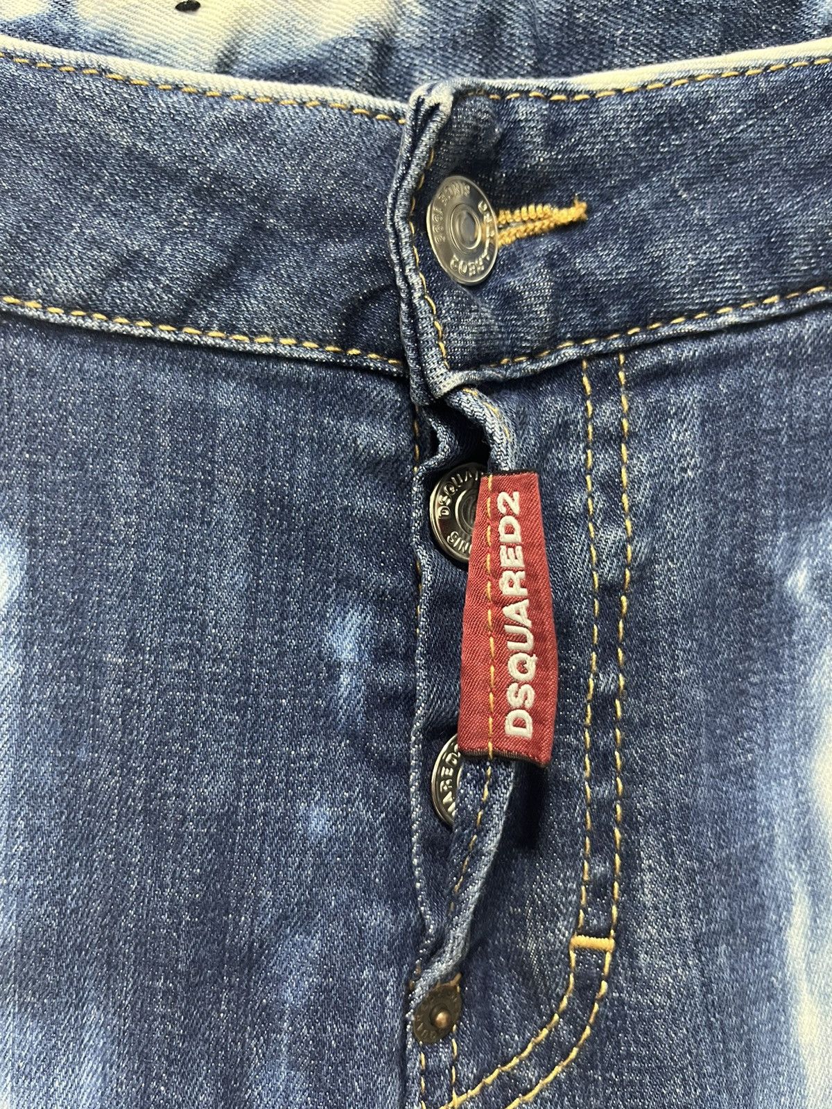 Dsquared2 DSquared2 Bleached Low Rise Skinny Jeans Size 28" / US 6 / IT 42 - 7 Thumbnail