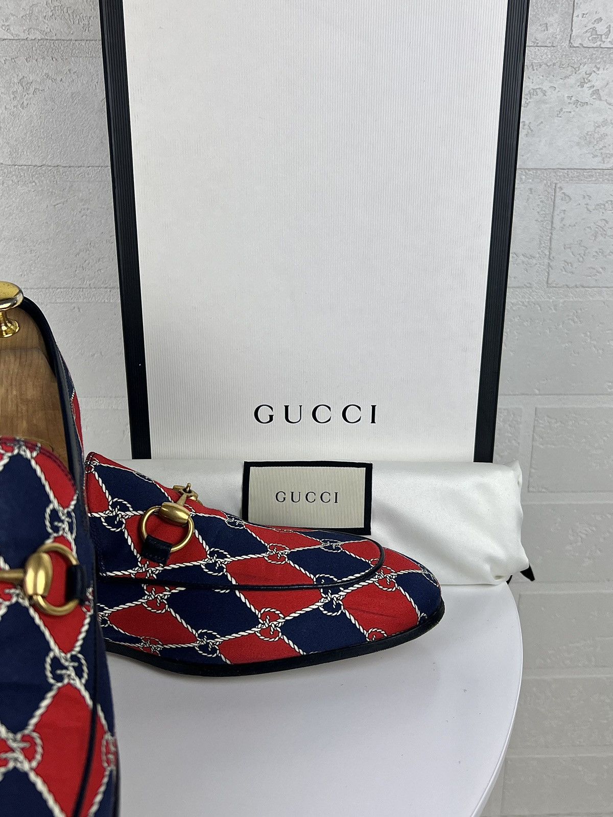 Gucci GUCCI Loafers Leather Shoes Jordaan Horsebit GG Monogram Size US 9 / EU 42 - 4 Thumbnail