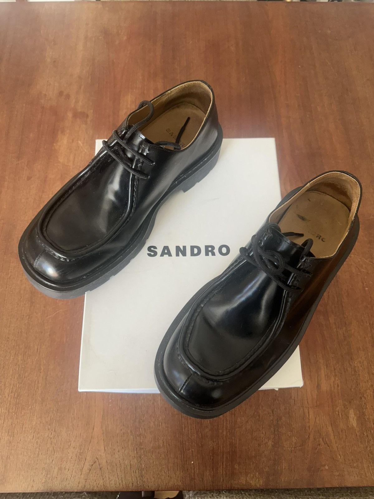 Sandro Sandro patent leather derby shoes, EU 45 Size US 12 / EU 45 - 4 Thumbnail