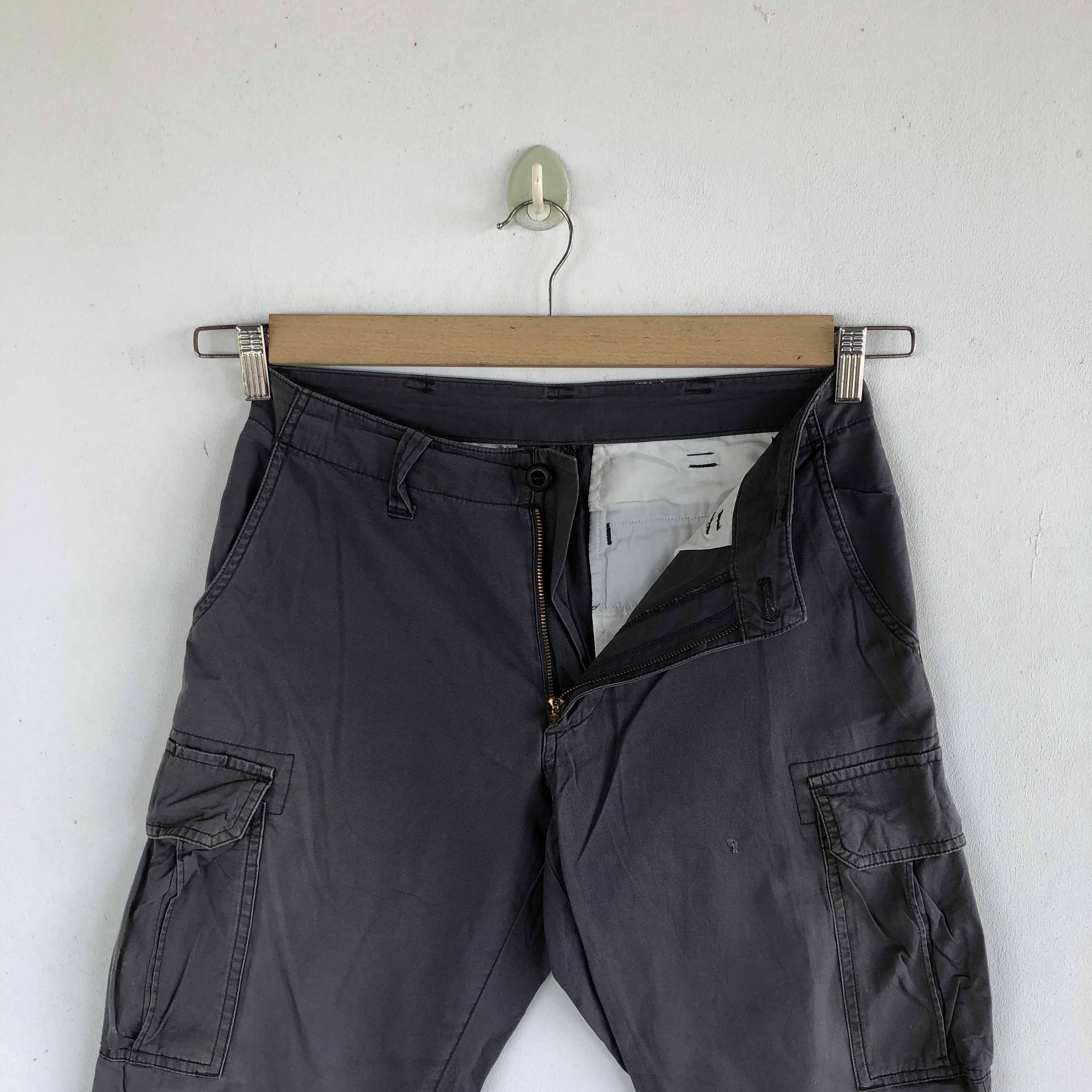 Japanese Brand Vintage Japanese Cargo Pants Multi Pocket Fatigue Trousers Size US 30 / EU 46 - 5 Thumbnail