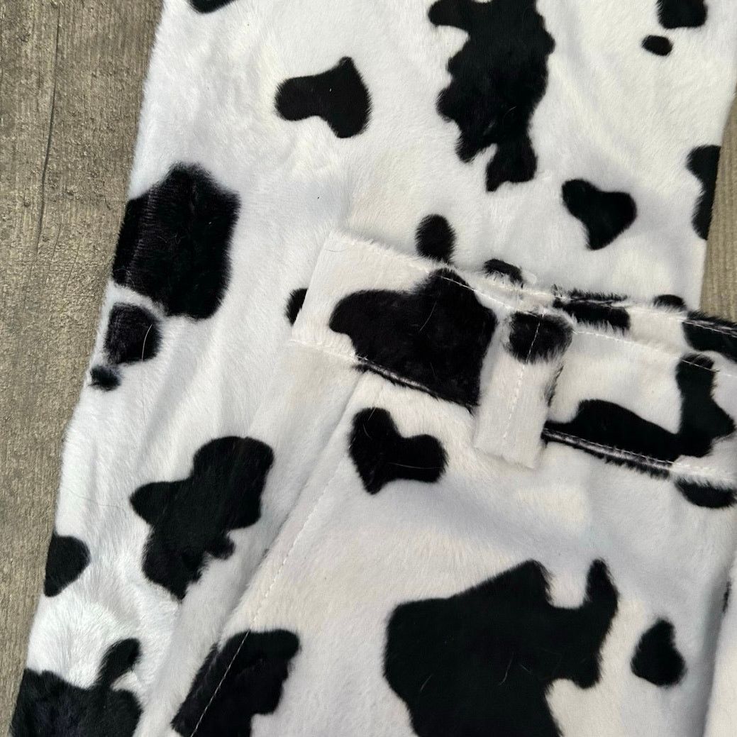 Other o-might cow print black and white fur pants Size 26" / US 2 / IT 38 - 2 Thumbnail