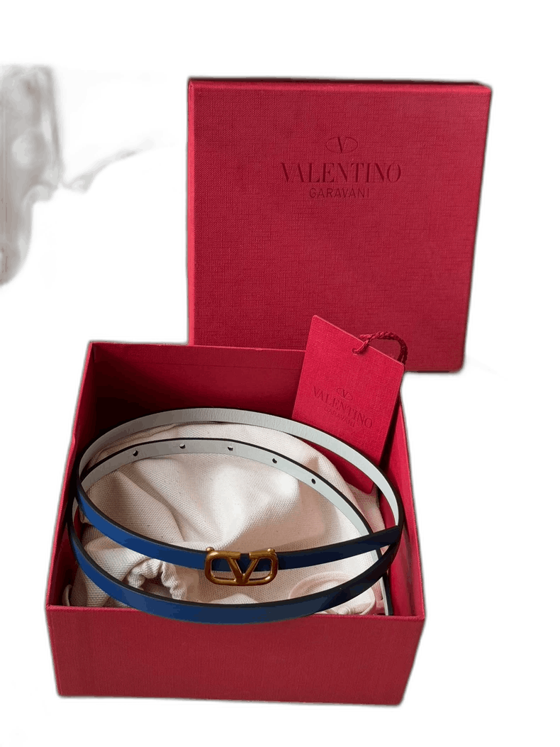 Valentino Valentino Garavani Leather Belt with Vintage Buckle Size ONE SIZE - 1 Thumbnail