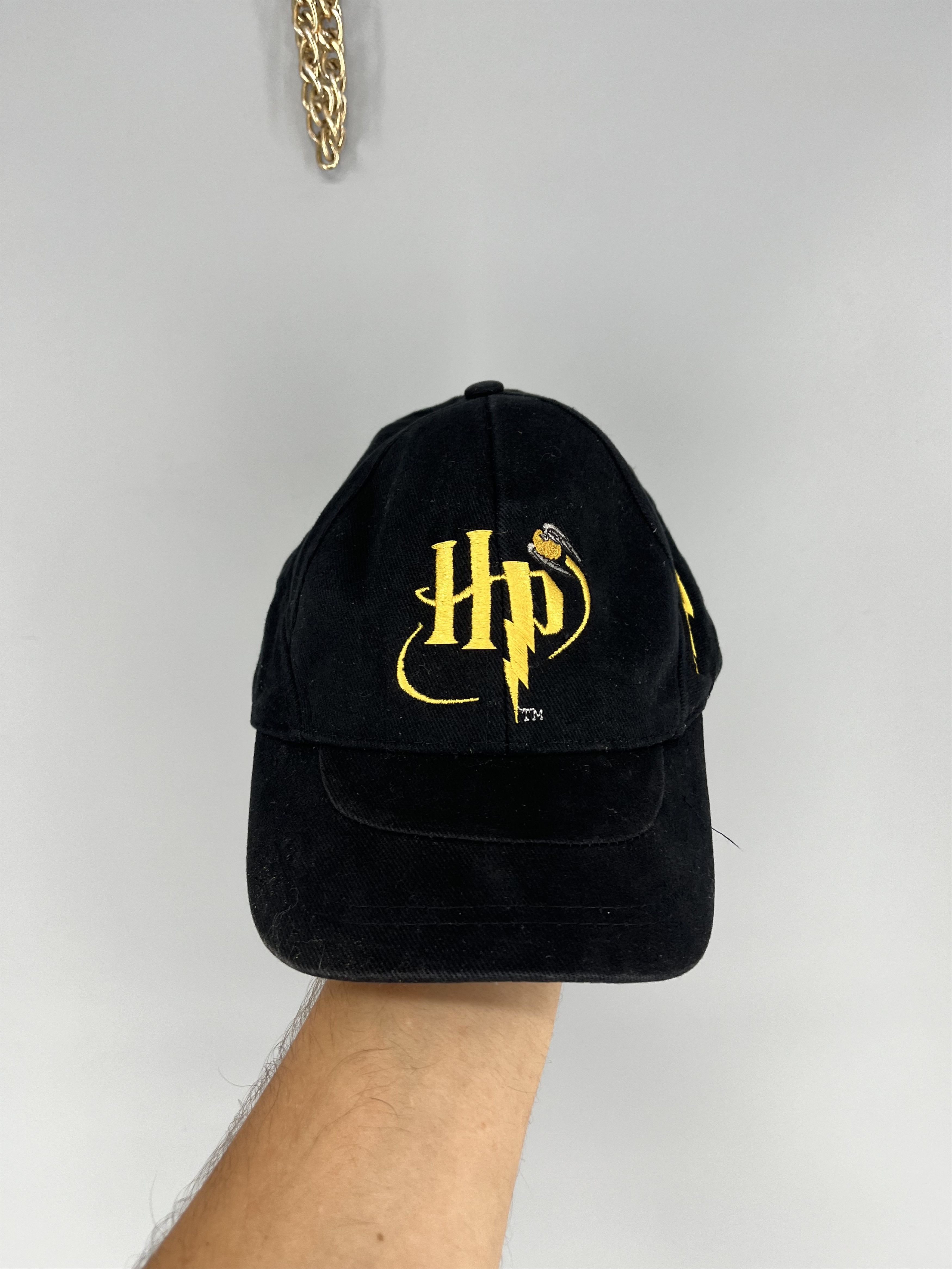Vintage Rare 2001 Warner Bros. Harry Potter Denim Cap Size ONE SIZE - 1 Thumbnail