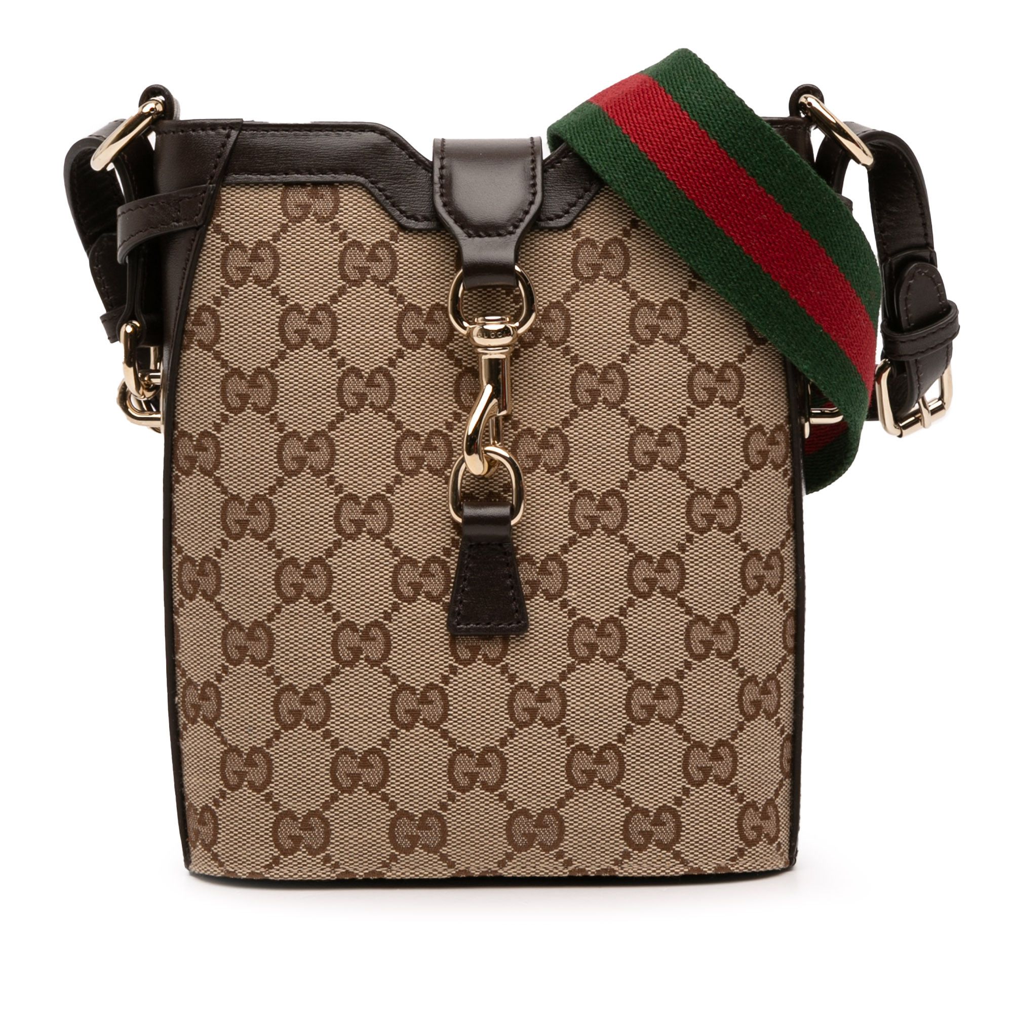 Gucci Gucci Mini GG Canvas Web Bucket Bag Size ONE SIZE - 1 Thumbnail