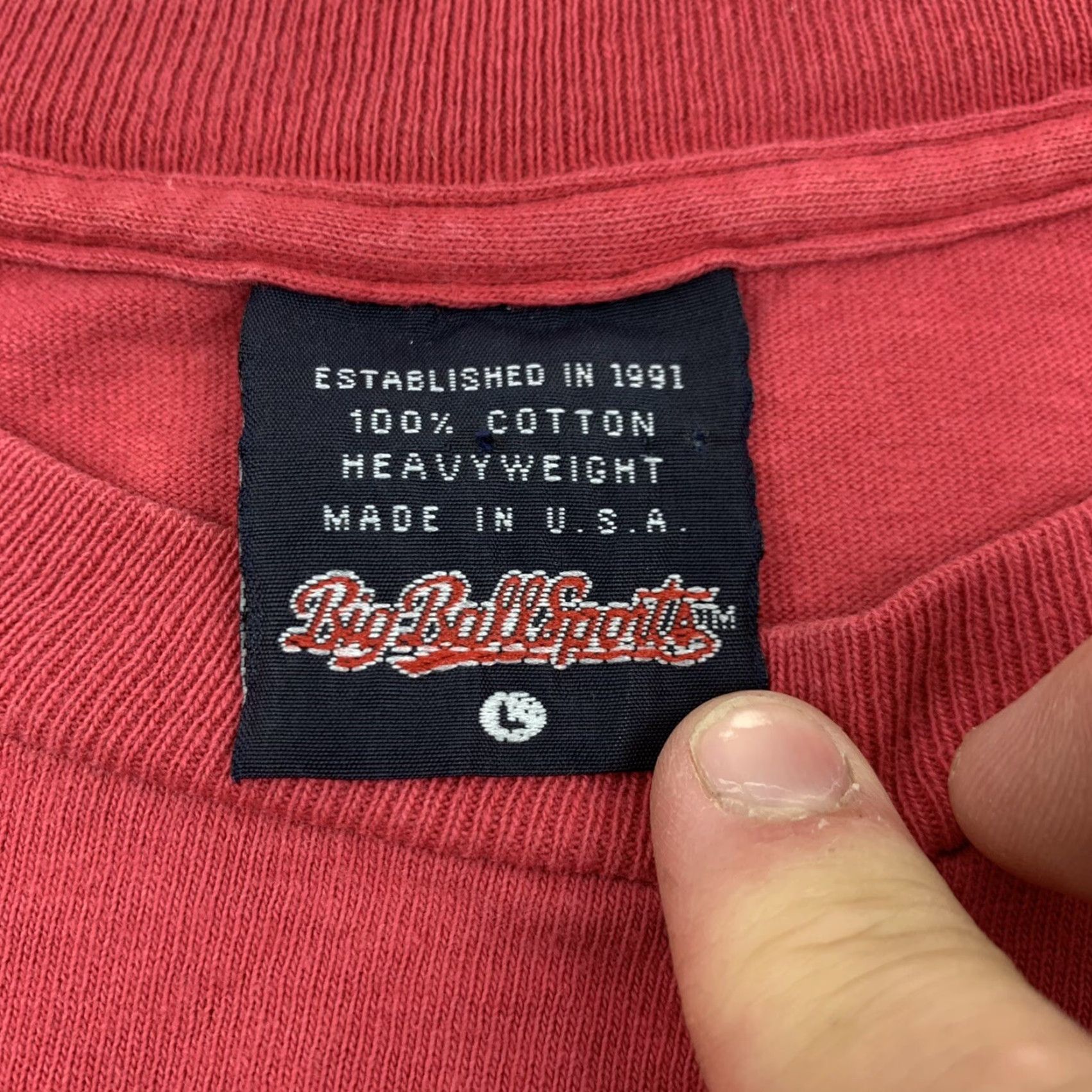Bally VINTAGE Big Ball Sports T Shirt Womens Large Red Dominate On The Field Soccer Shirt Adult L Women Red 90s Sports Soccer Size L / US 10 / IT 46 - 6 Thumbnail