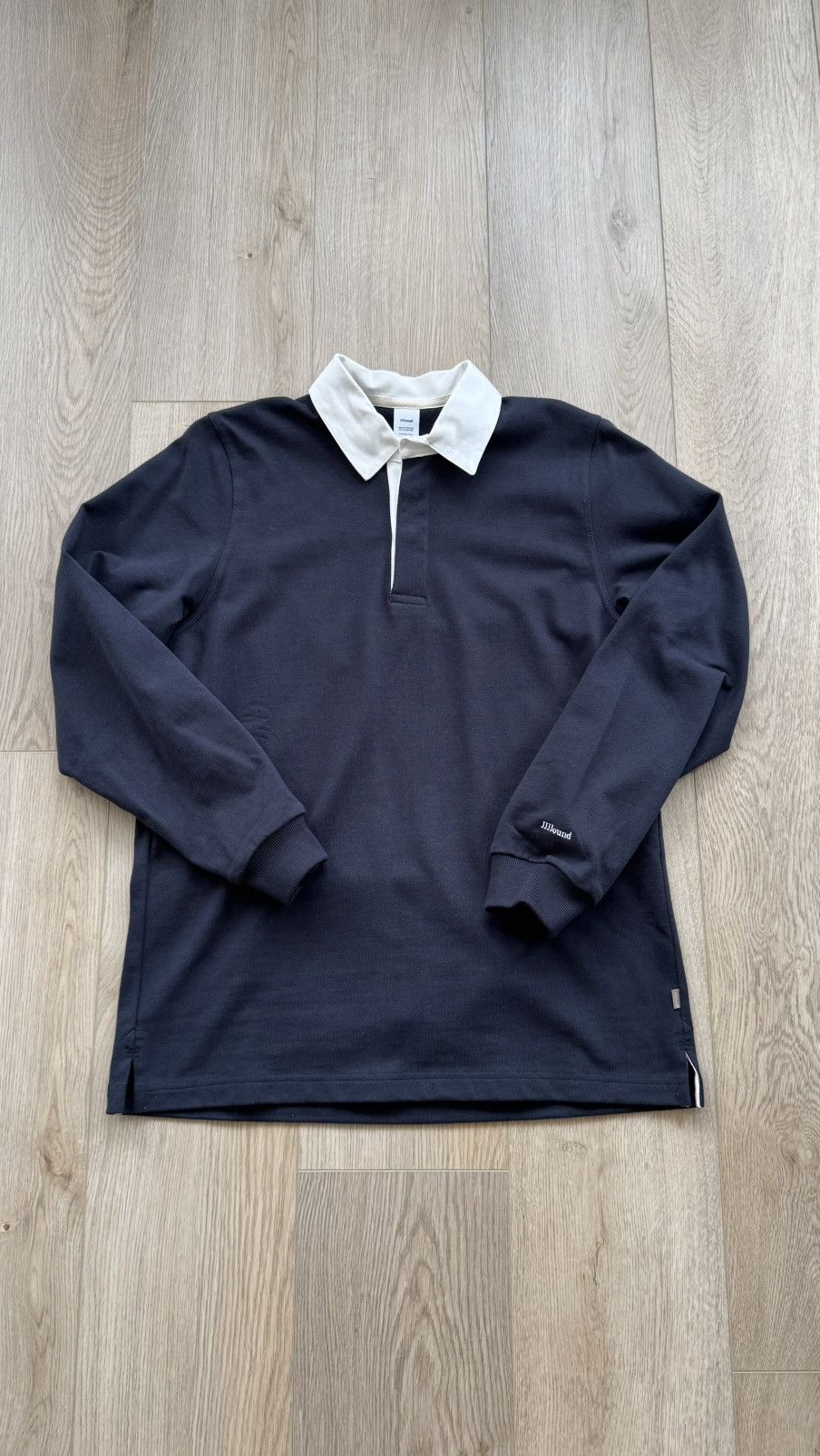 JJJJound Navy Rugby Polo Shirt