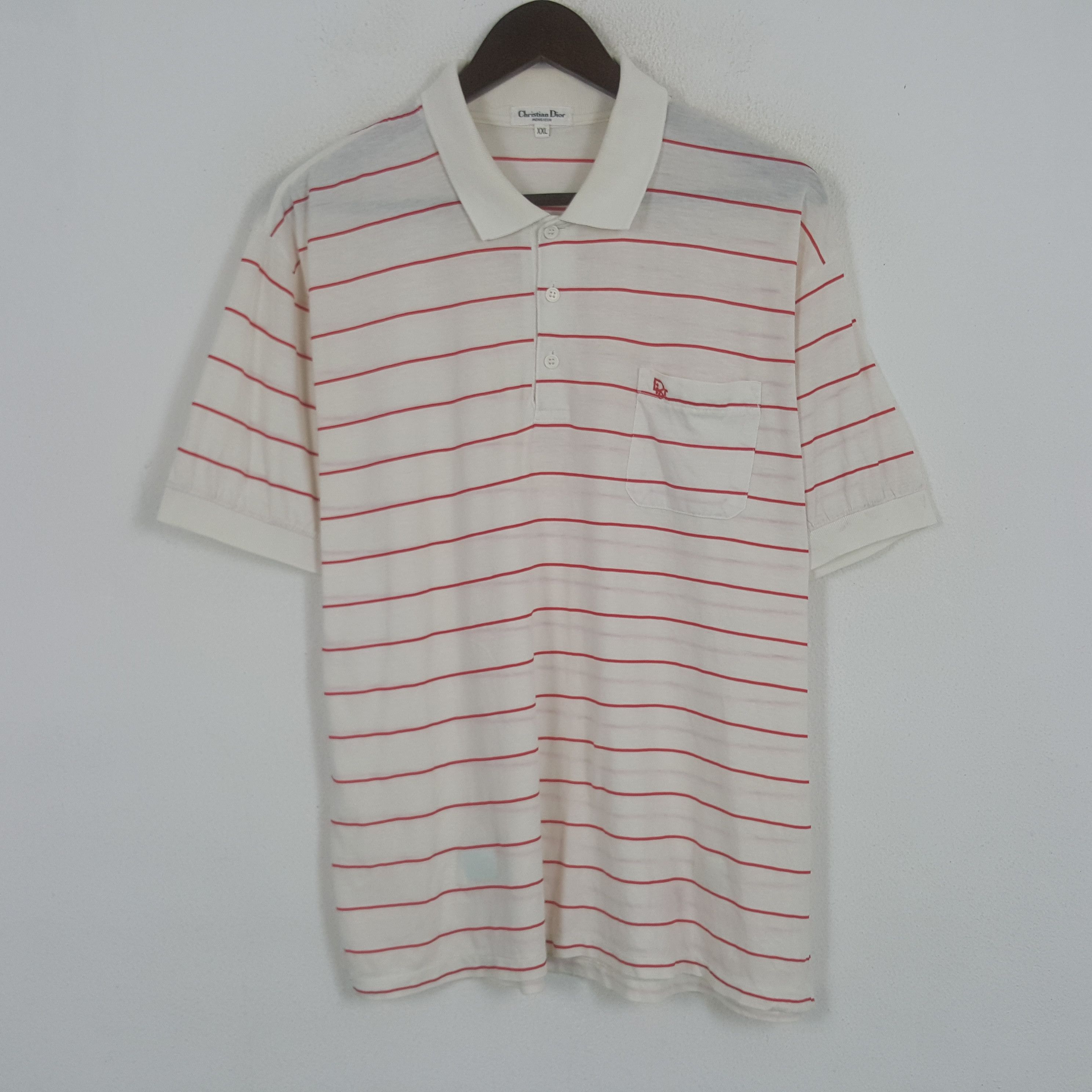 Vintage Christian Dior Striped Polos