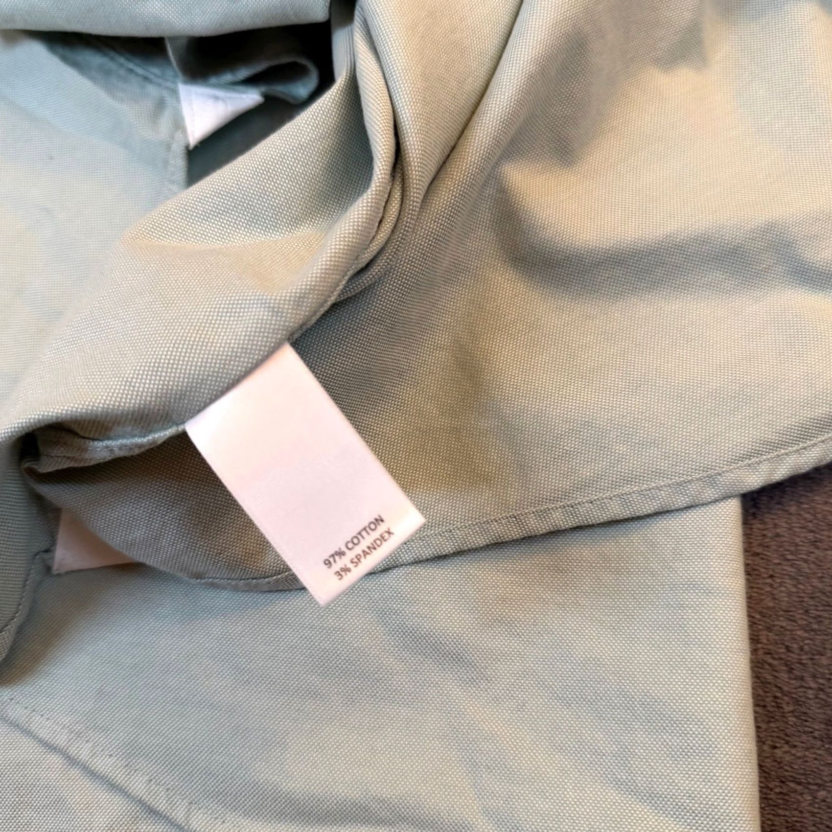 Cremieux Cremieux Button Down Shirt Mens XXL Sage Green Stretch Cotton Oxford NWT Size US XXL / EU 58 / 5 - 7 Thumbnail