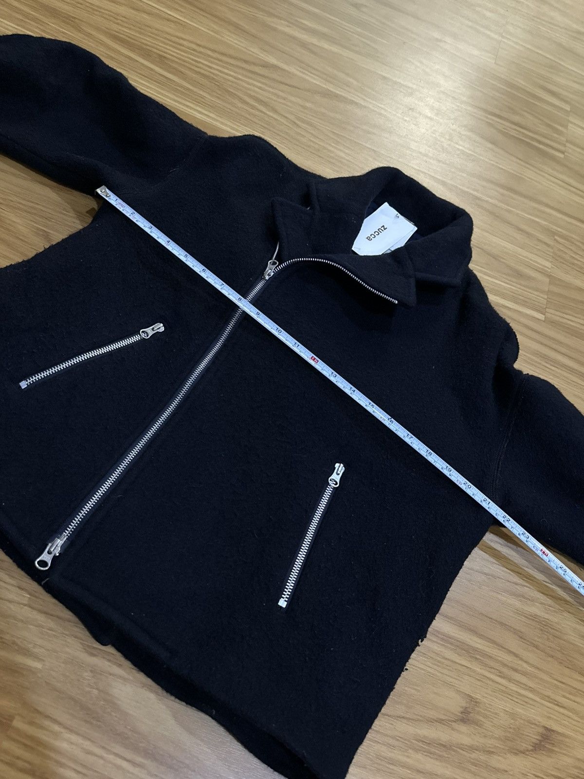 CABANE de ZUCCa × Issey Miyake AW21 Zucca Double Collar Zipper Wool Jacket Size US M / EU 48-50 / 2 - 18 Thumbnail