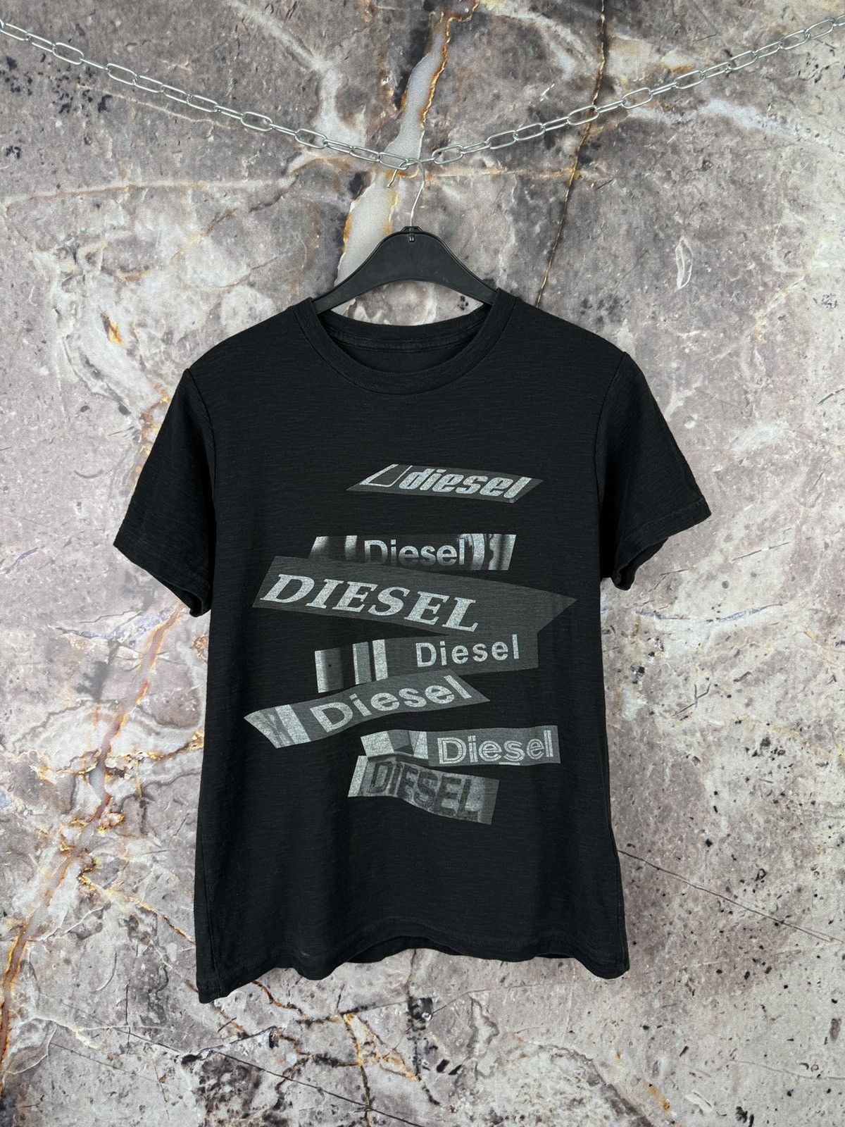 Diesel Men’s Diesel T-Shirt Black Streetwear Size Large Size US L / EU 52-54 / 3 - 2 Thumbnail