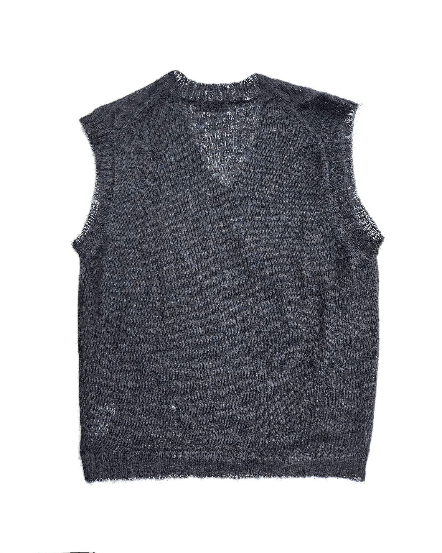 Yohji Yamamoto Yohji Yamamoto Pour Homme 24AW Mohair Knit Sweater Vest Size US L / EU 52-54 / 3 - 2 Thumbnail