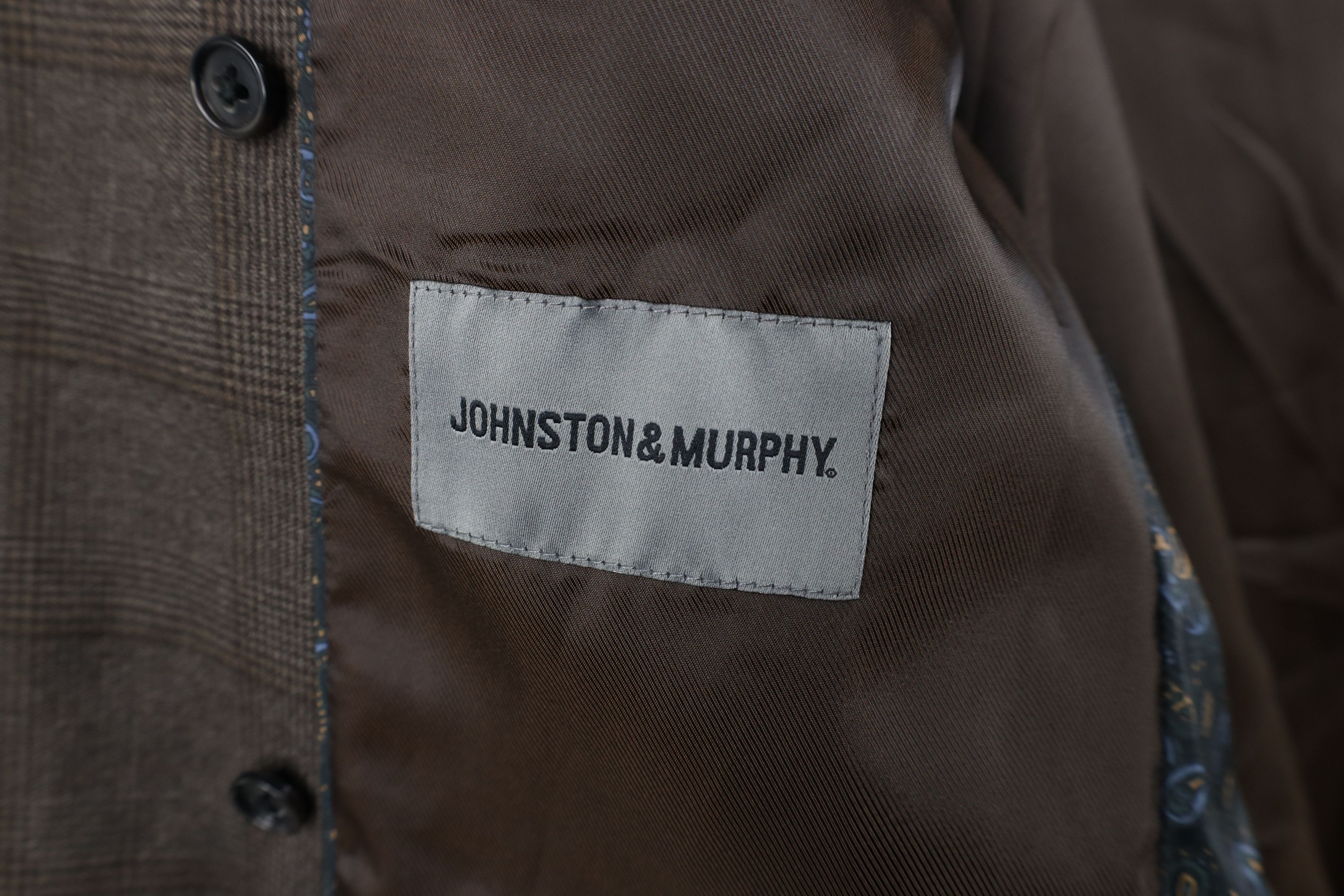 Johnston & Murphy Johnston & Murphy Suit Coat Blazer Jacket Coat Brown Plaid Size US XL / EU 56 / 4 - 11 Thumbnail