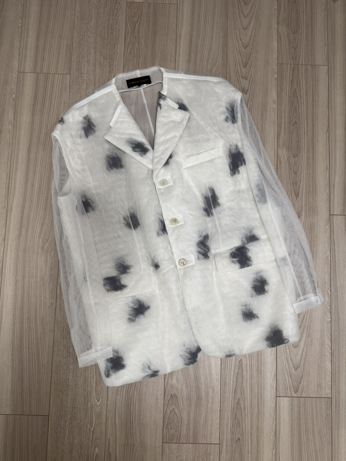Comme des Garcons SS2025 COMME des GARÇONS Sheer Mesh Overlay Layered Jacket Size S / US 4 / IT 40 - 6 Thumbnail