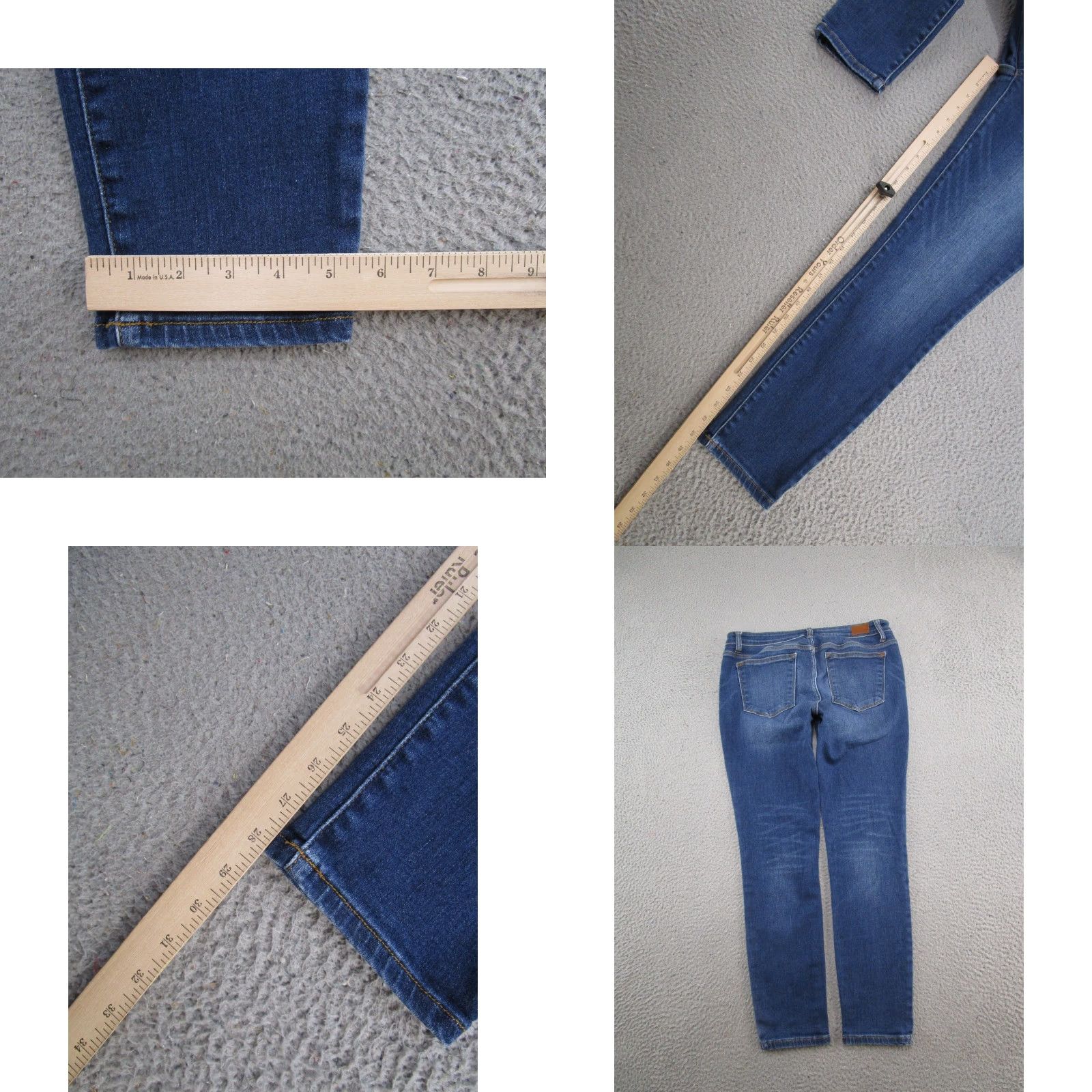 Denime Judy Blue Jeans Skinny 5-Pocket Denim Womens Size 32 Medium Blue Stretch Cotton Blend Classic Vintage: No Size 24" / US 00 / IT 34 - 8 Thumbnail
